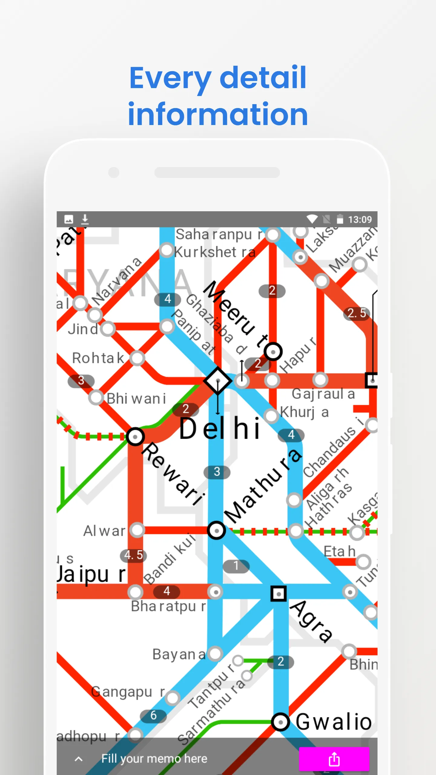 DELHI METRO MAPS OFFLINE | Indus Appstore | Screenshot