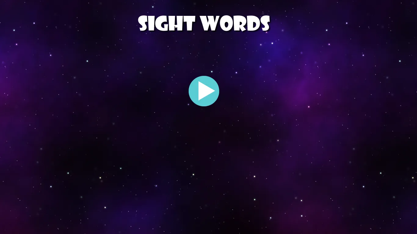 Sight Words - Space Game Word | Indus Appstore | Screenshot