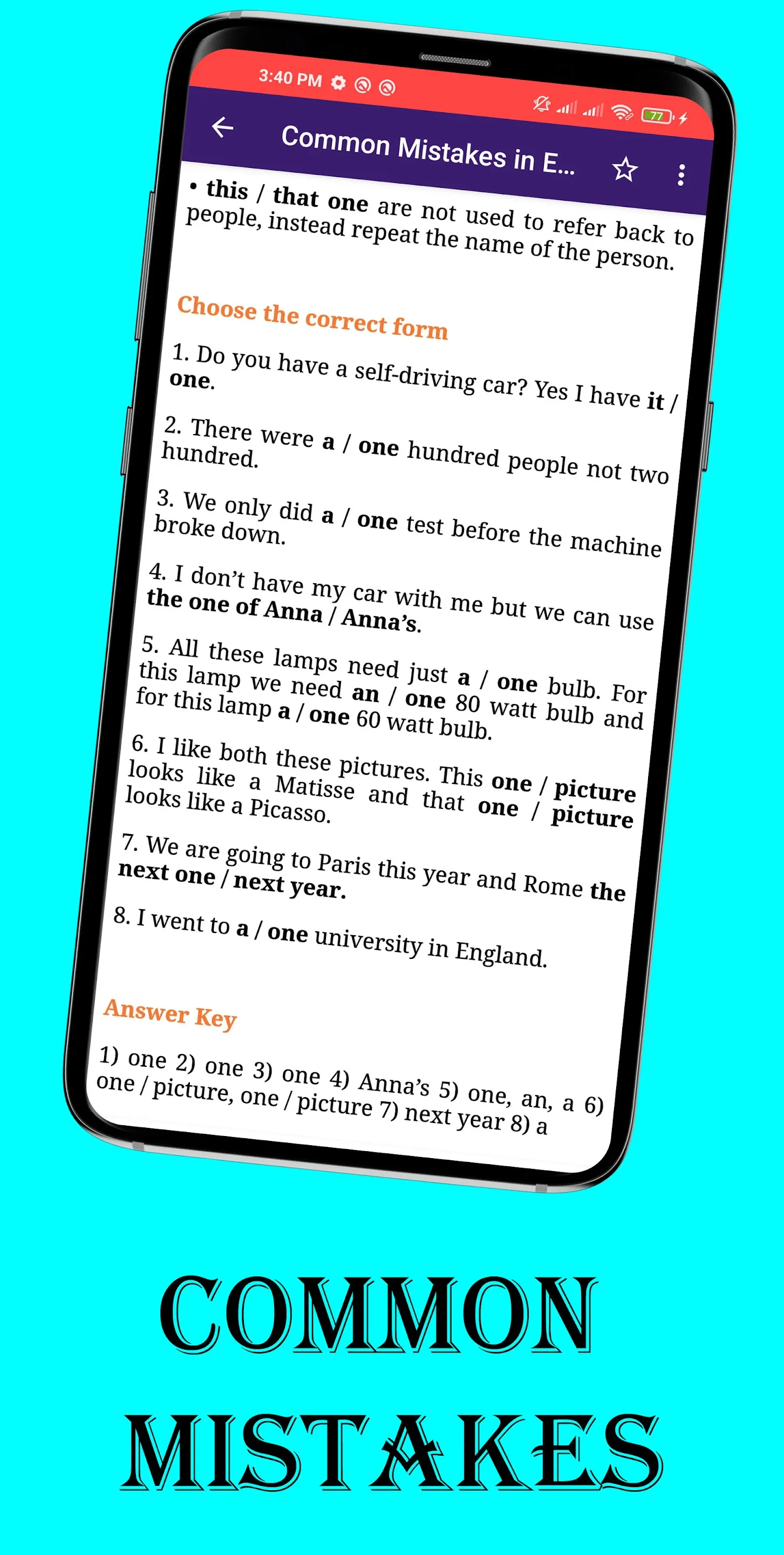 Common Mistakes in English | Indus Appstore | Screenshot