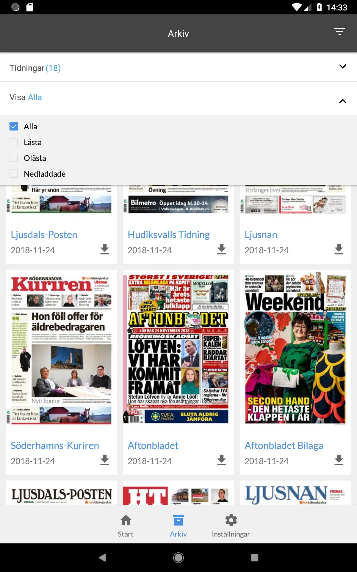 Ljusdals-Posten e-tidning | Indus Appstore | Screenshot