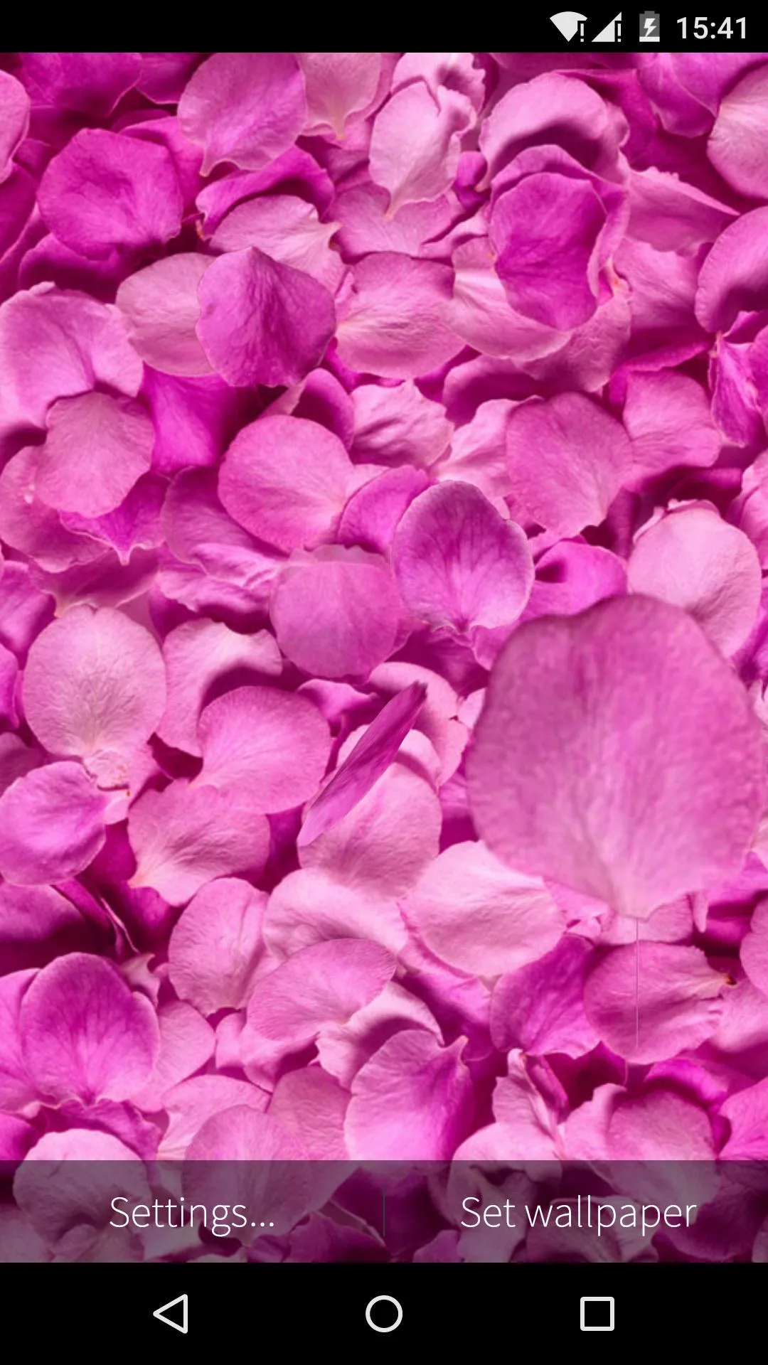 Flower Petals 3D Wallpaper HD | Indus Appstore | Screenshot