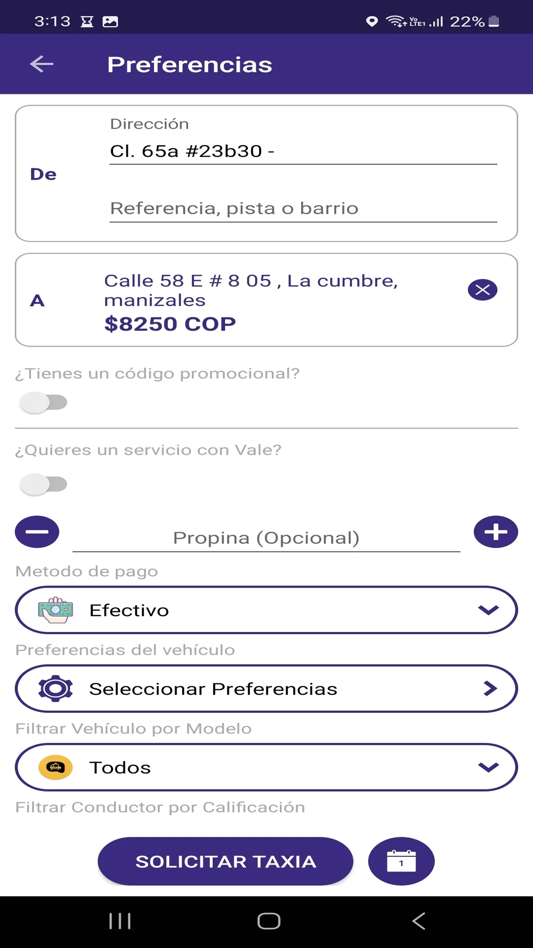 Taxia: Solicita tu transporte | Indus Appstore | Screenshot