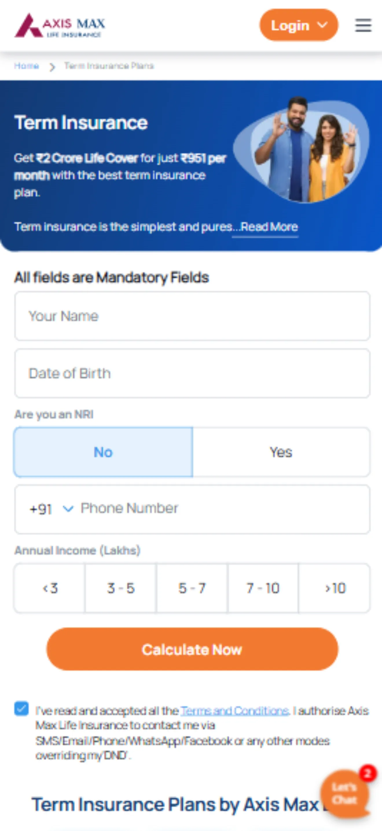 Axis Max life Insurance - Lite | Indus Appstore | Screenshot
