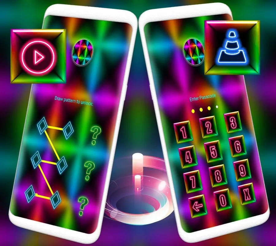 Colorful Neon Launcher Theme | Indus Appstore | Screenshot
