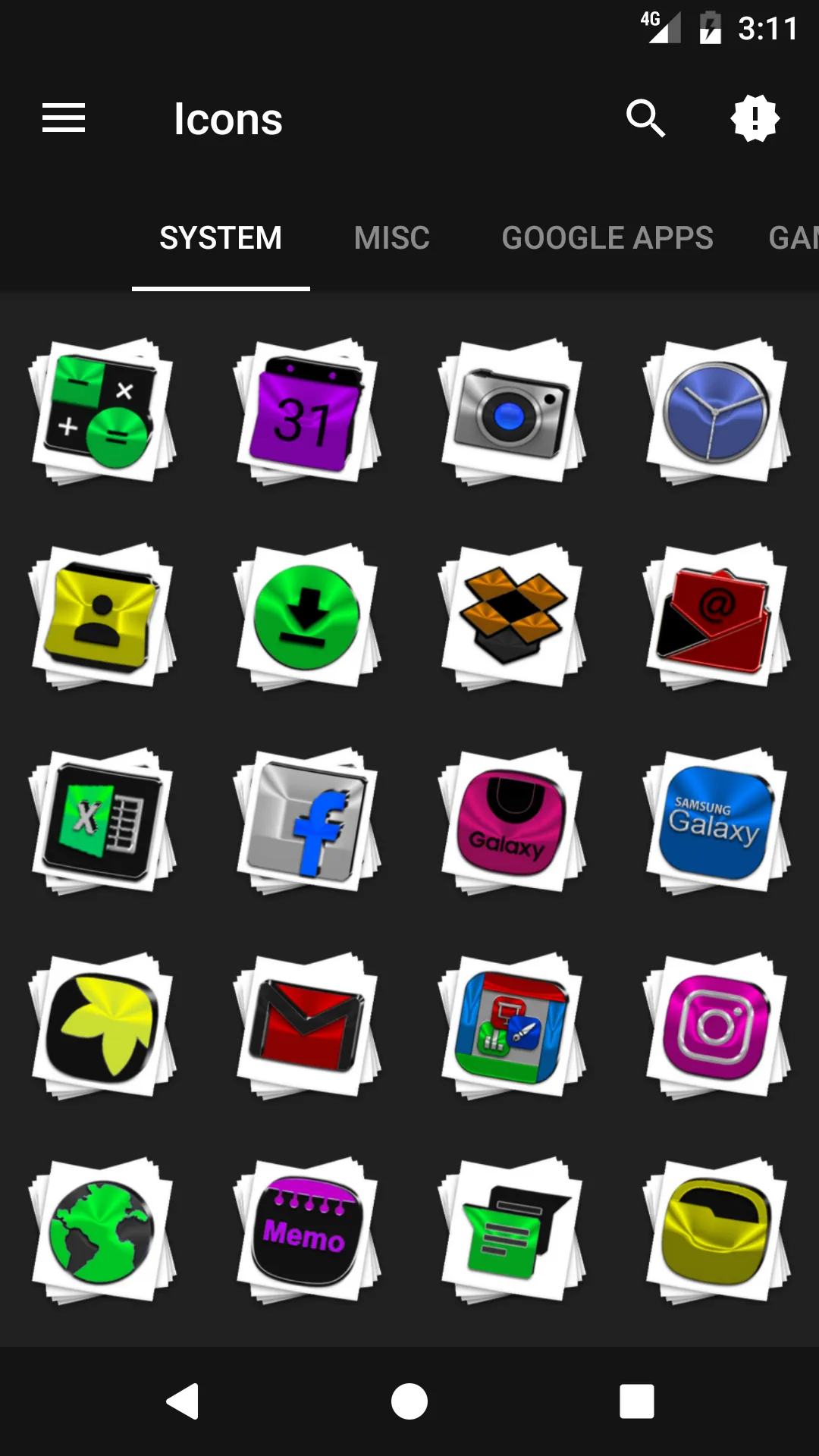 Stacks Icon Pack | Indus Appstore | Screenshot