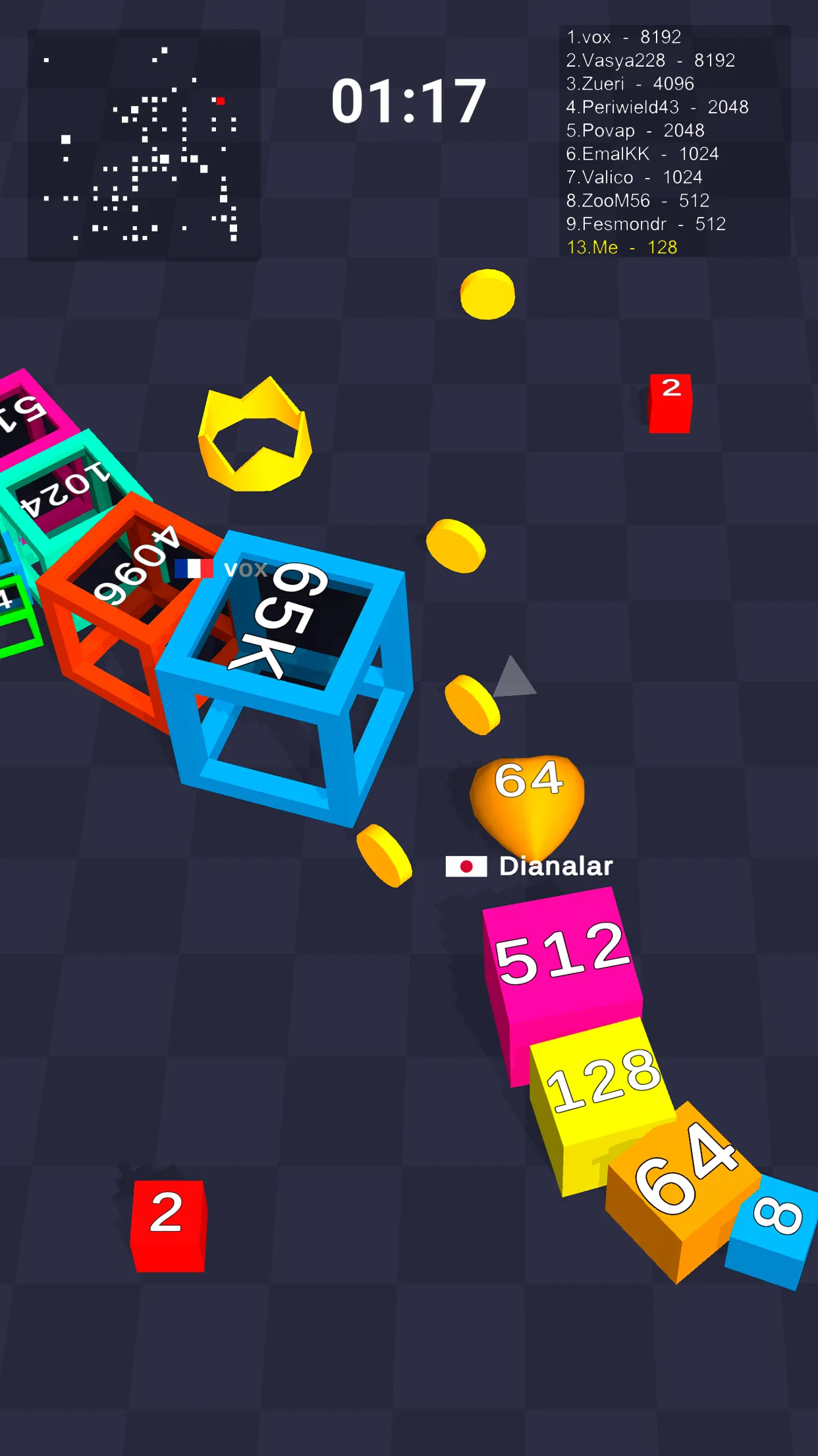 Cube Arena 2048: Merge Numbers | Indus Appstore | Screenshot