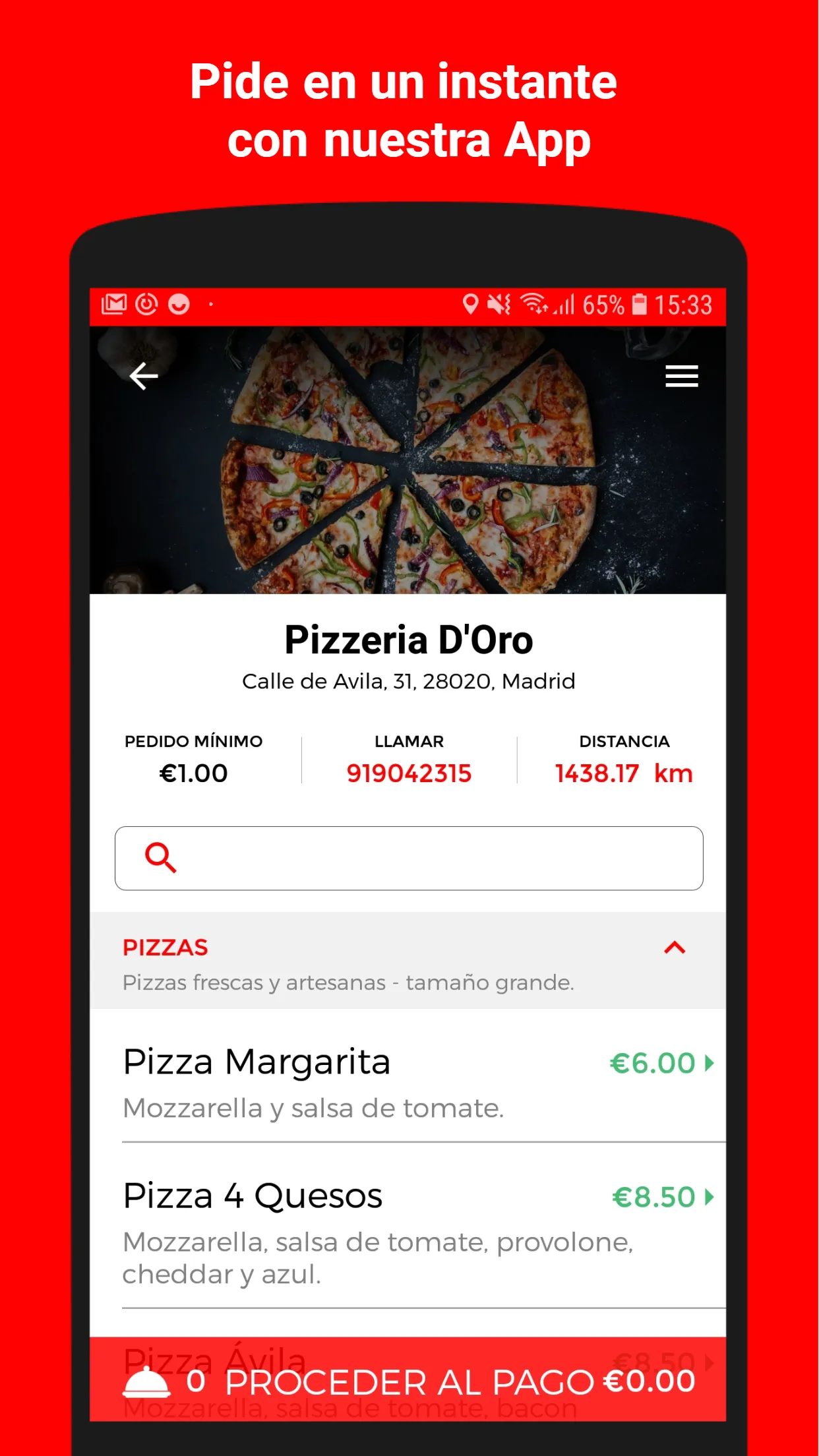 Pizzeria D'Oro | Indus Appstore | Screenshot