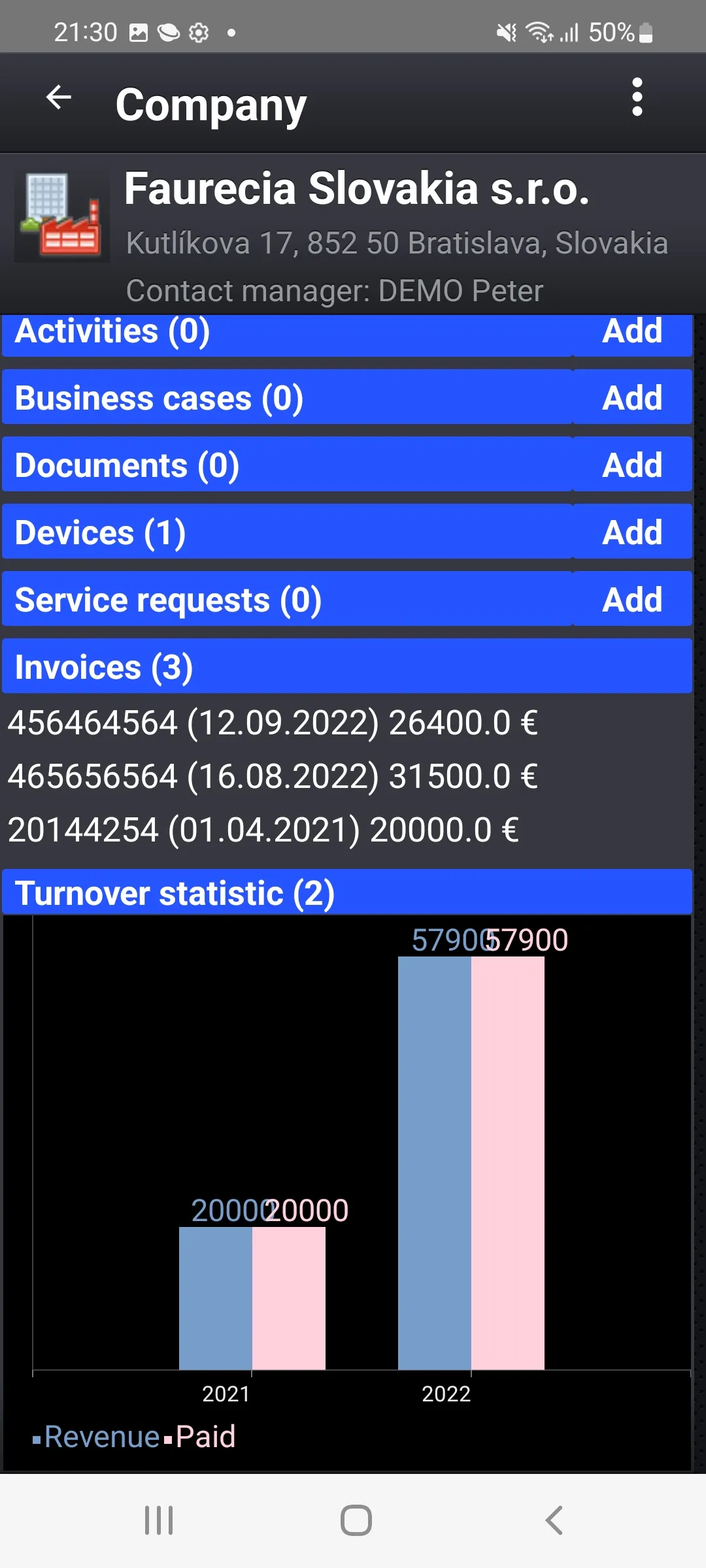 BusinessReport Mobile CRM | Indus Appstore | Screenshot