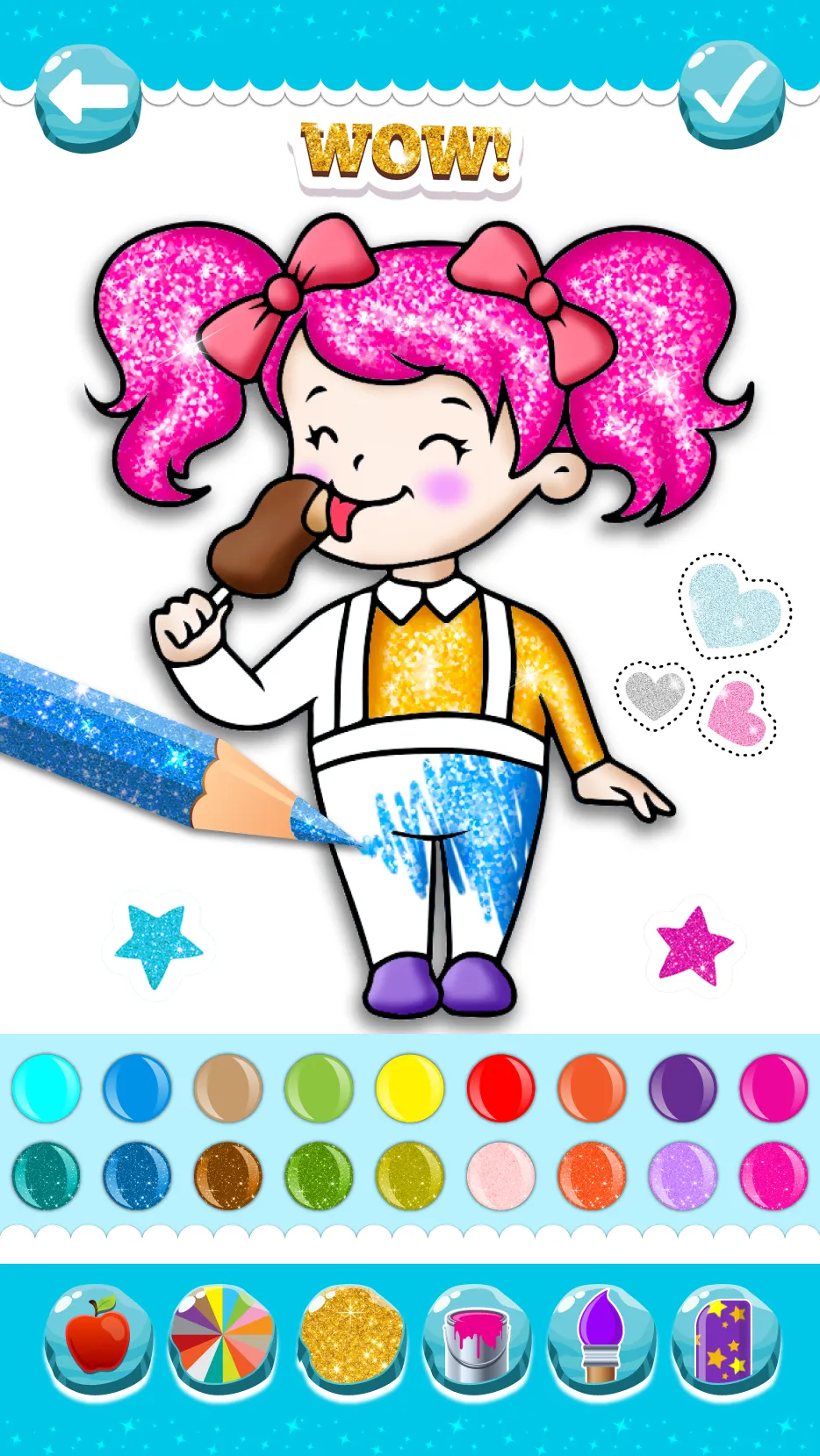 Glitter Ice Cream Coloring | Indus Appstore | Screenshot