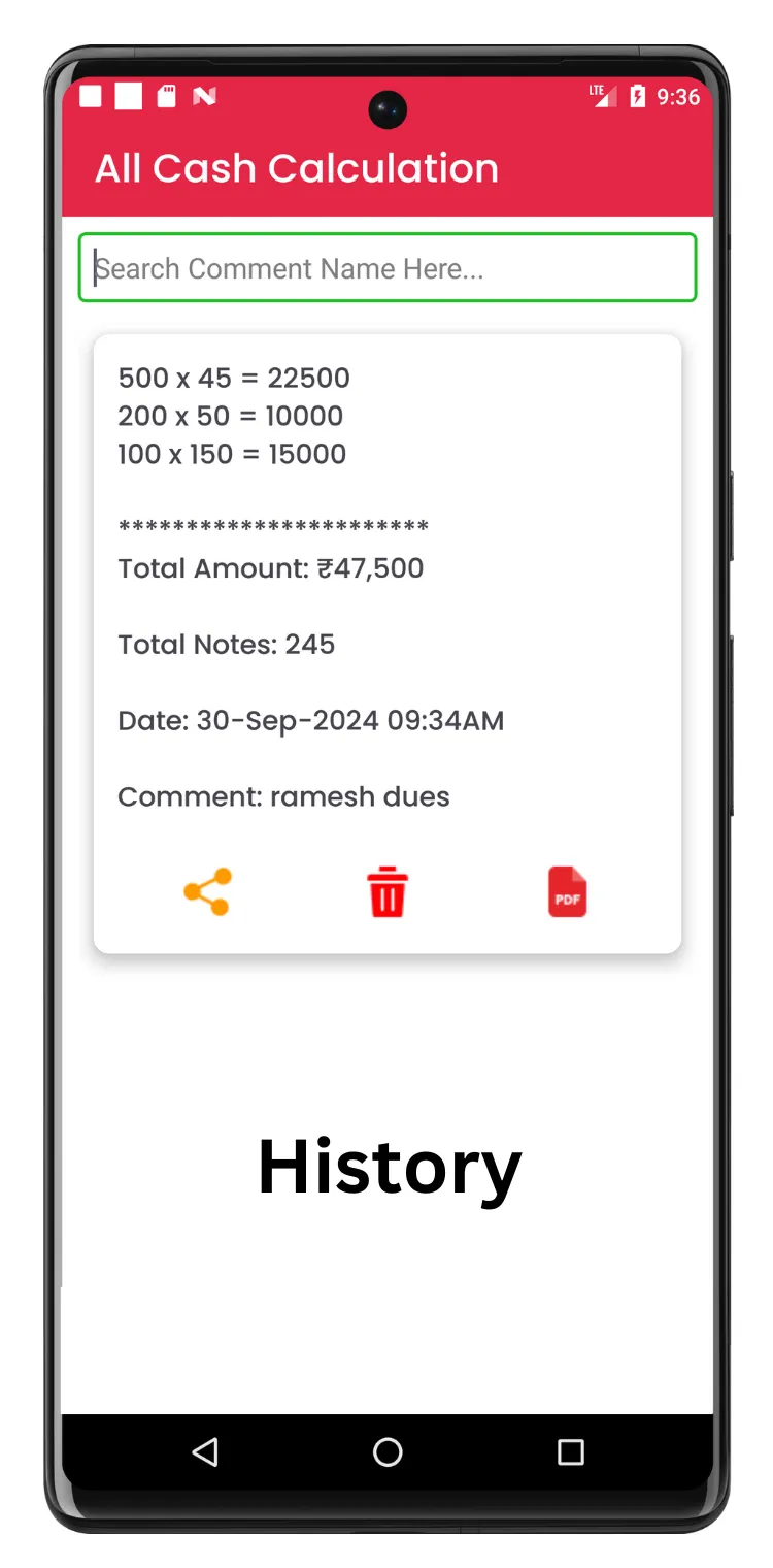 Cash Calculator -Money Counter | Indus Appstore | Screenshot