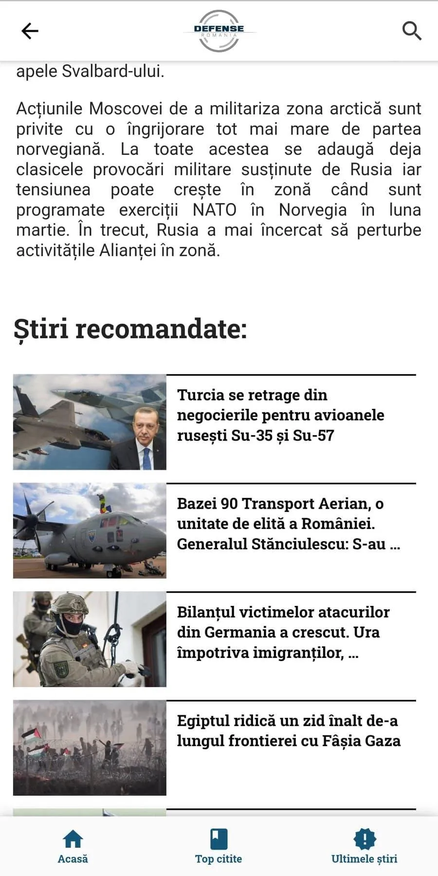 DefenseRomania | Indus Appstore | Screenshot