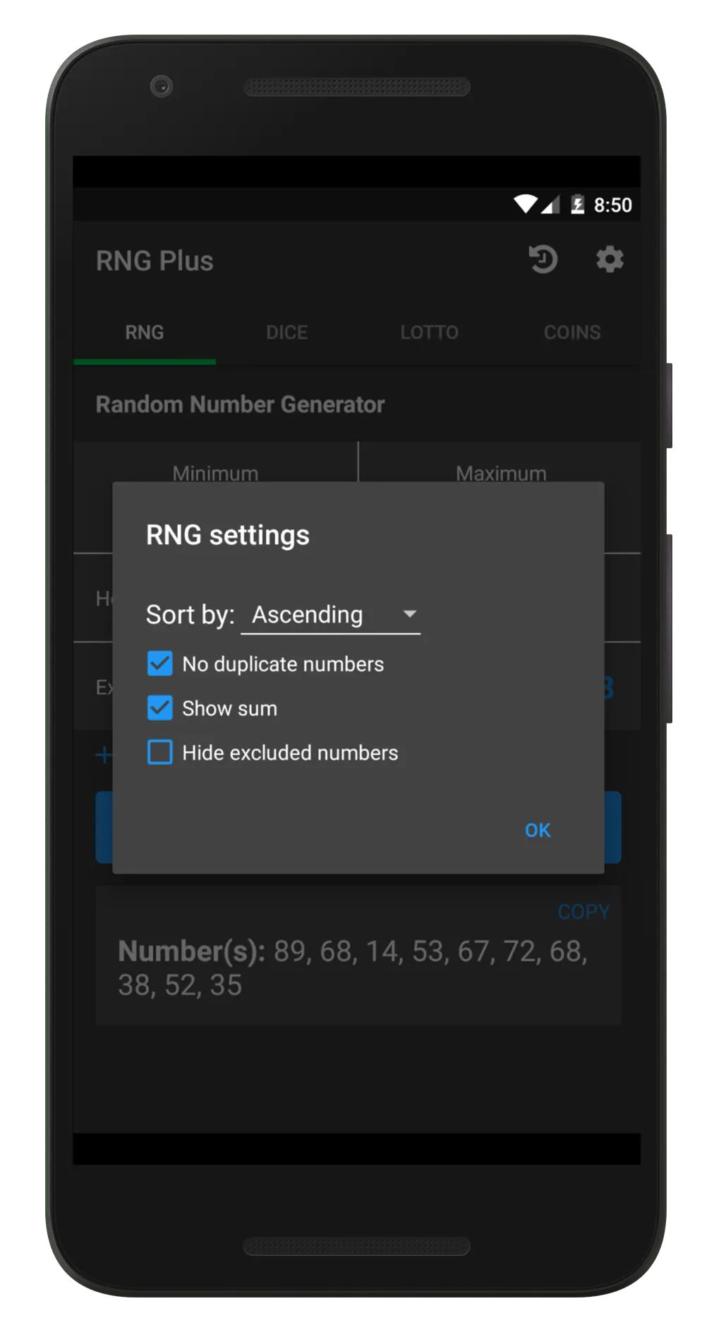 Random Number Generator Plus | Indus Appstore | Screenshot