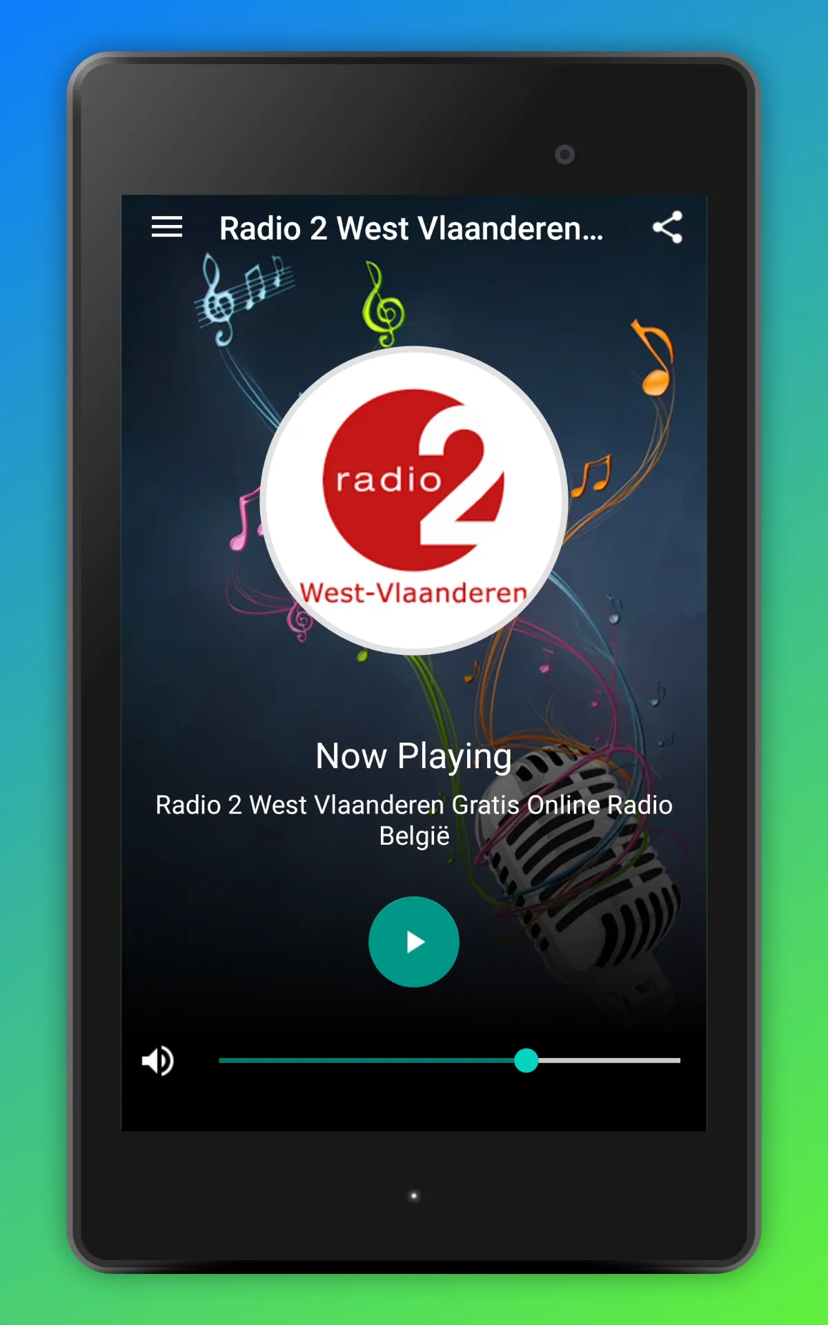 Radio 2 West Vlaanderen België | Indus Appstore | Screenshot