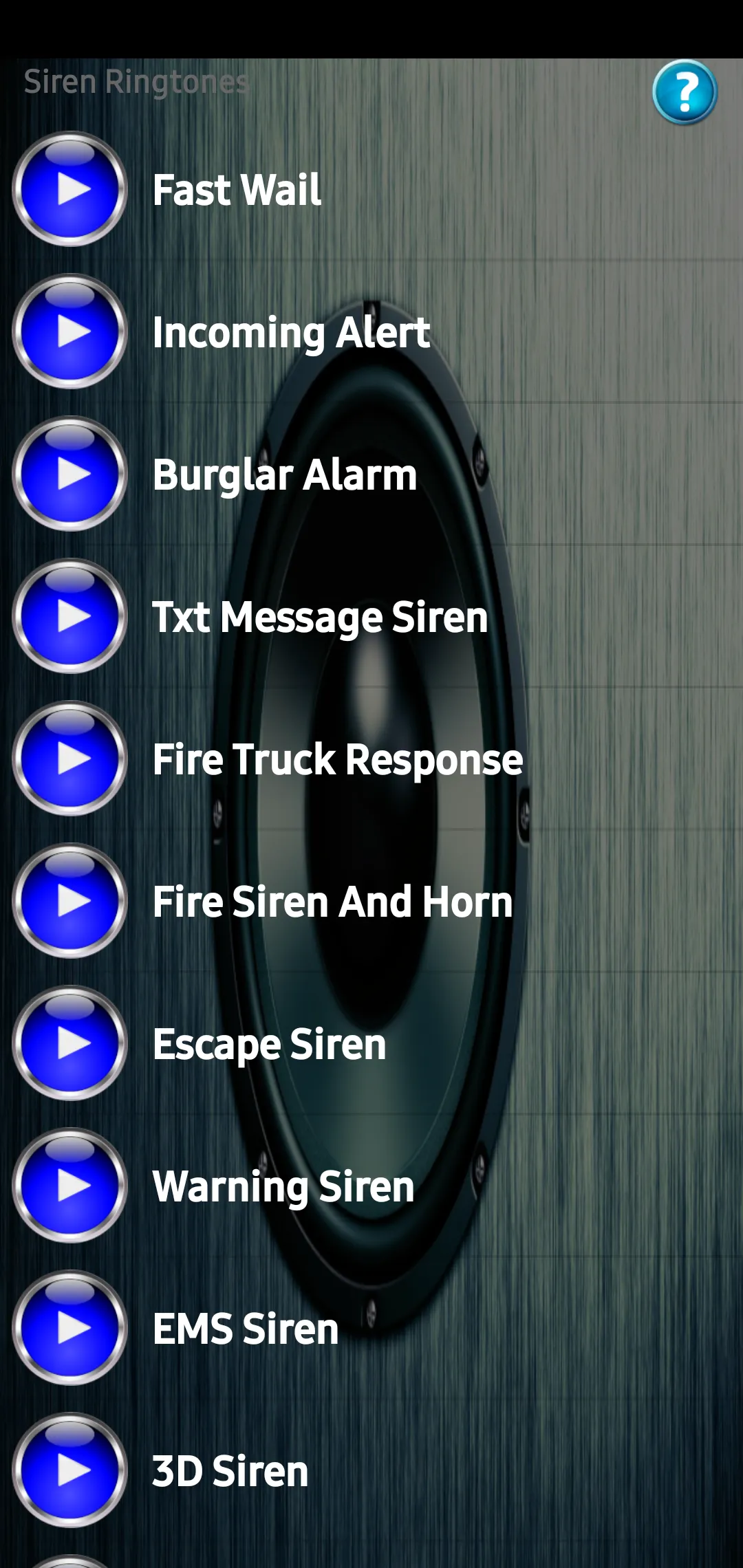 Siren Ringtones | Indus Appstore | Screenshot