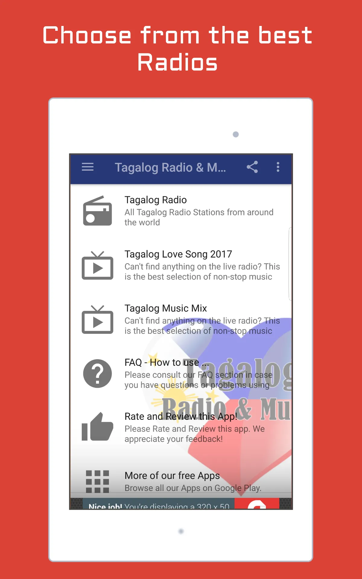 Tagalog Radio & Music | Indus Appstore | Screenshot