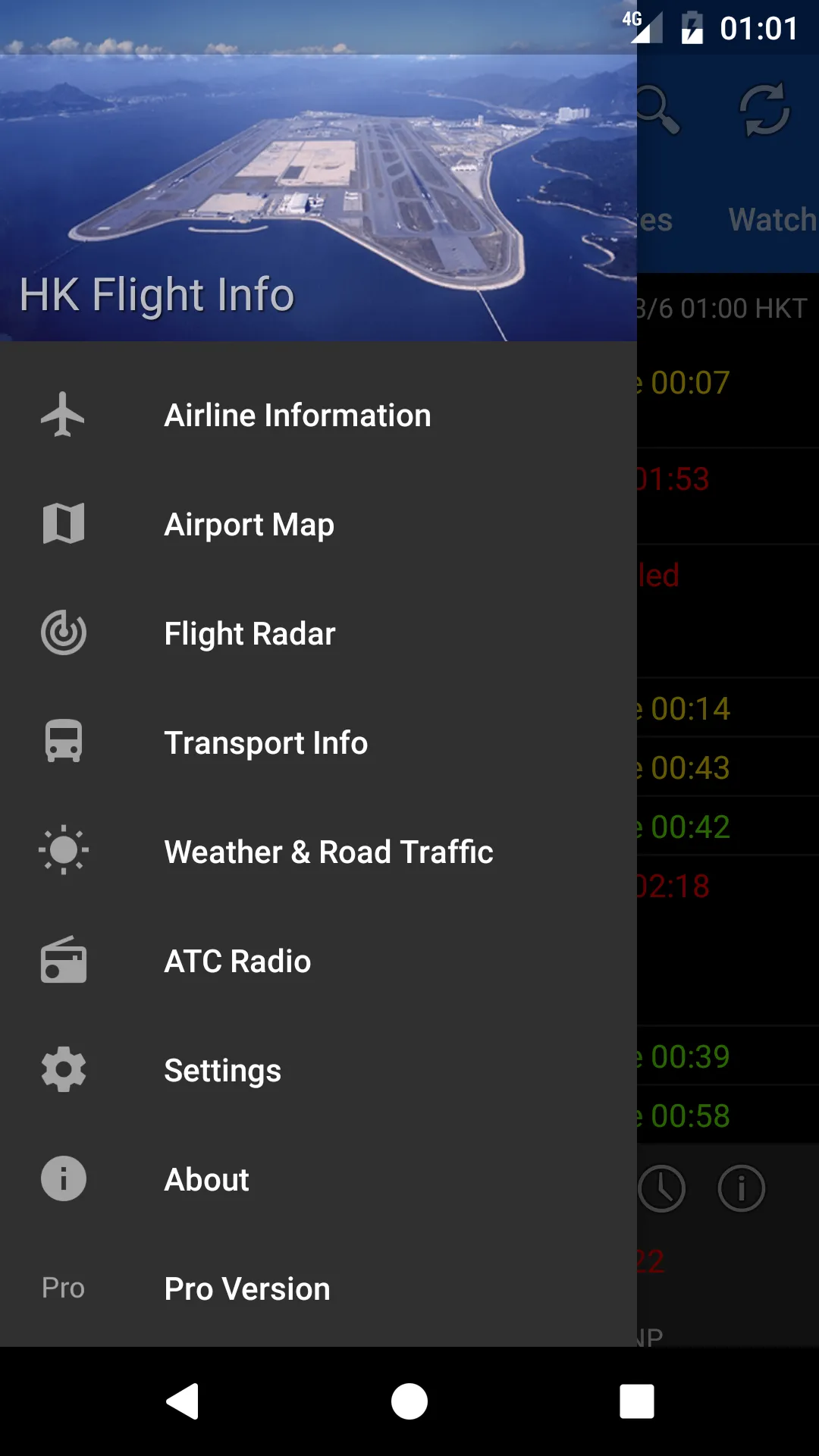 Hong Kong Flight Info | Indus Appstore | Screenshot