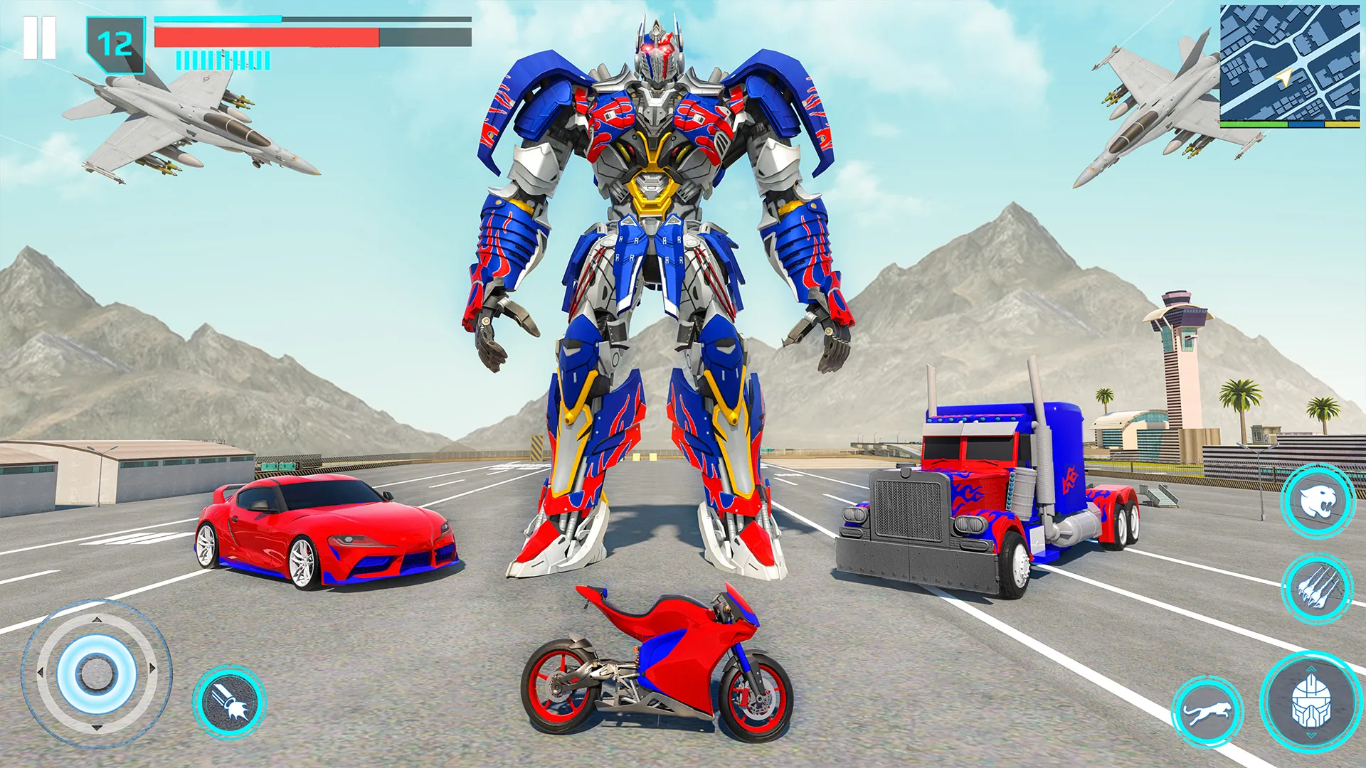 Flying Car Robot Fighting Game | Indus Appstore | Screenshot