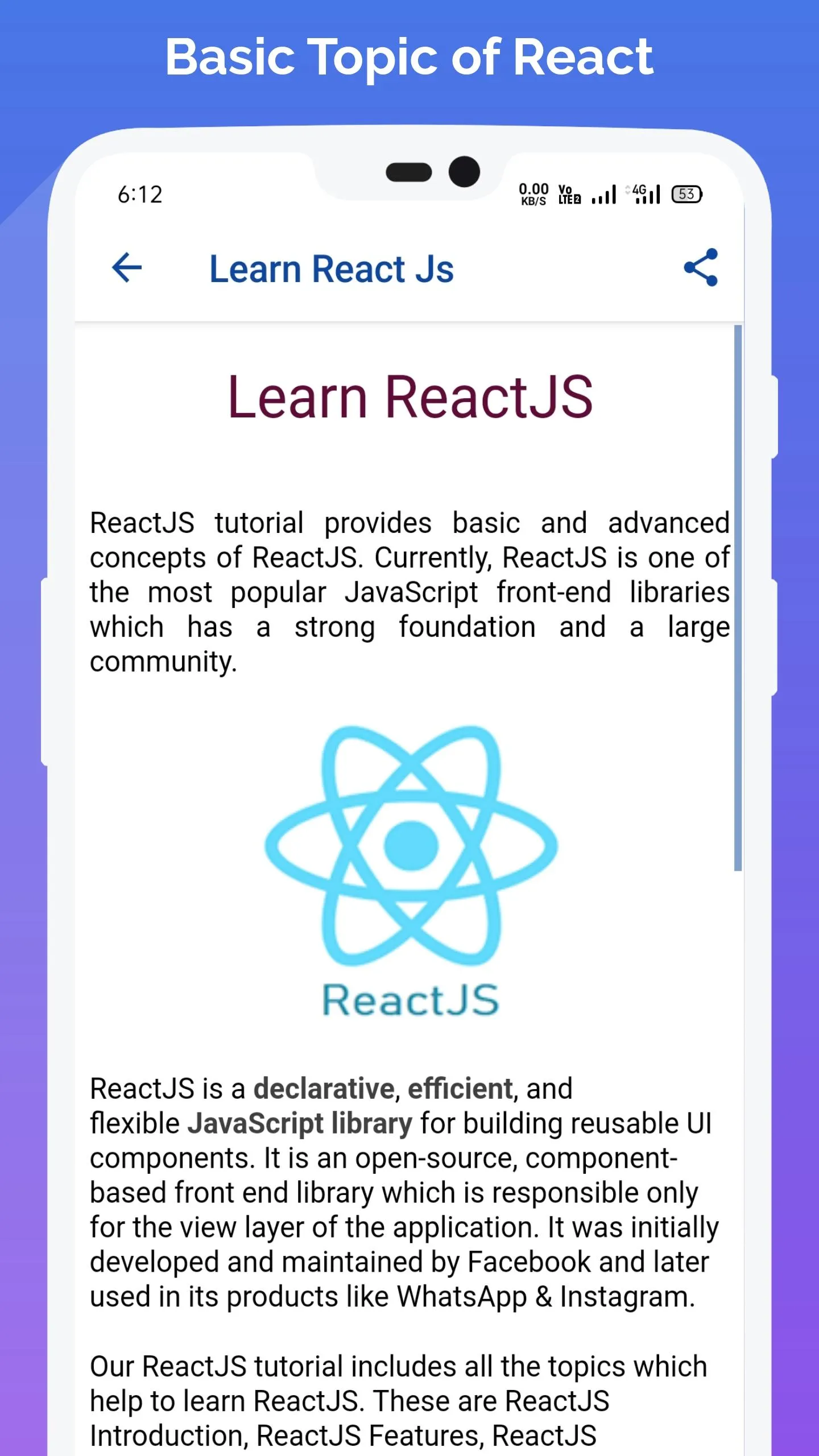 Learn React | Indus Appstore | Screenshot