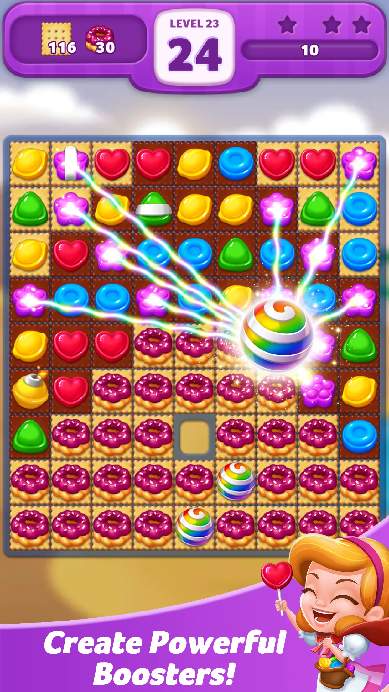 Lollipop: Sweet Taste Match 3 | Indus Appstore | Screenshot