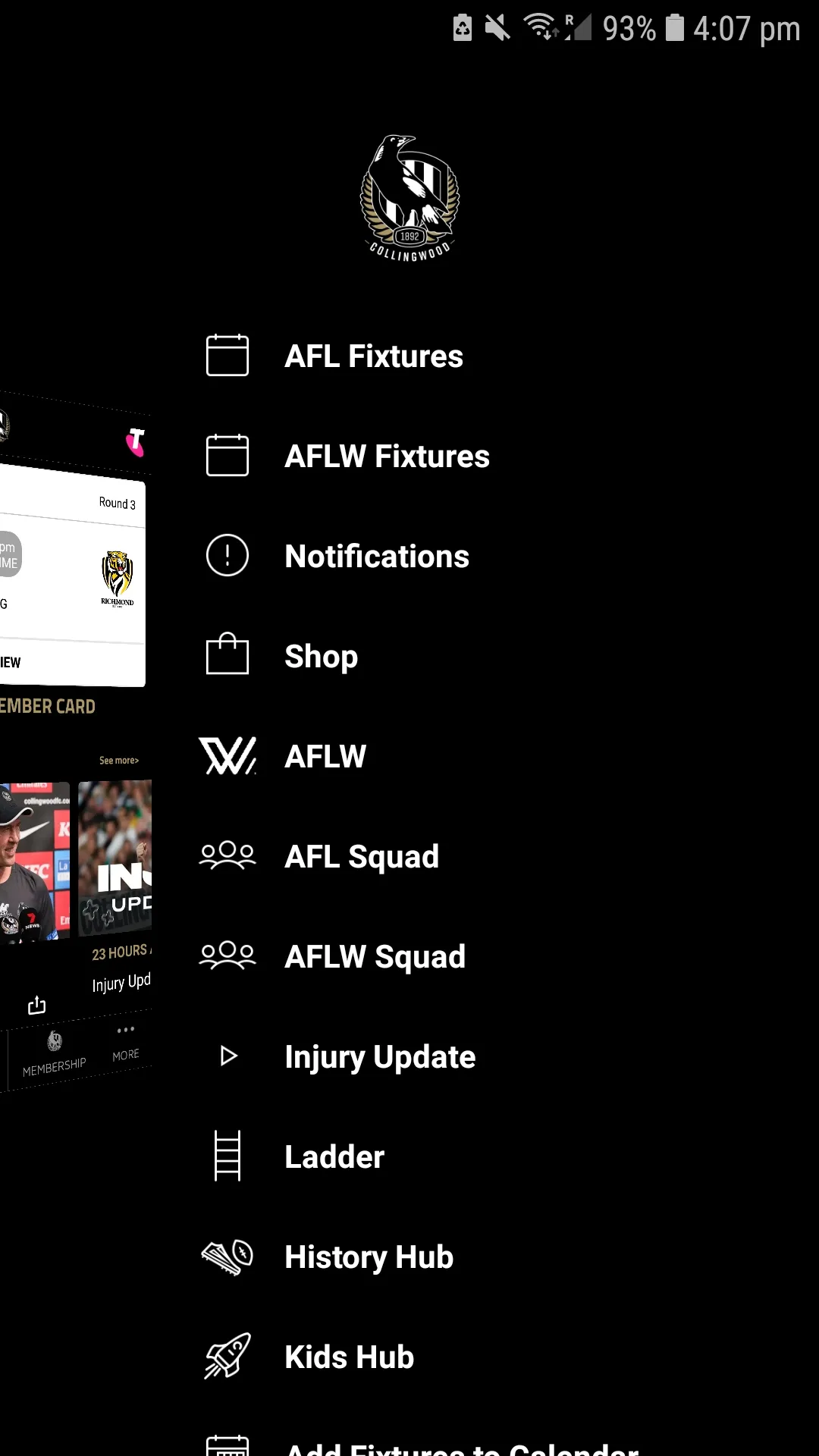 Collingwood Official App | Indus Appstore | Screenshot