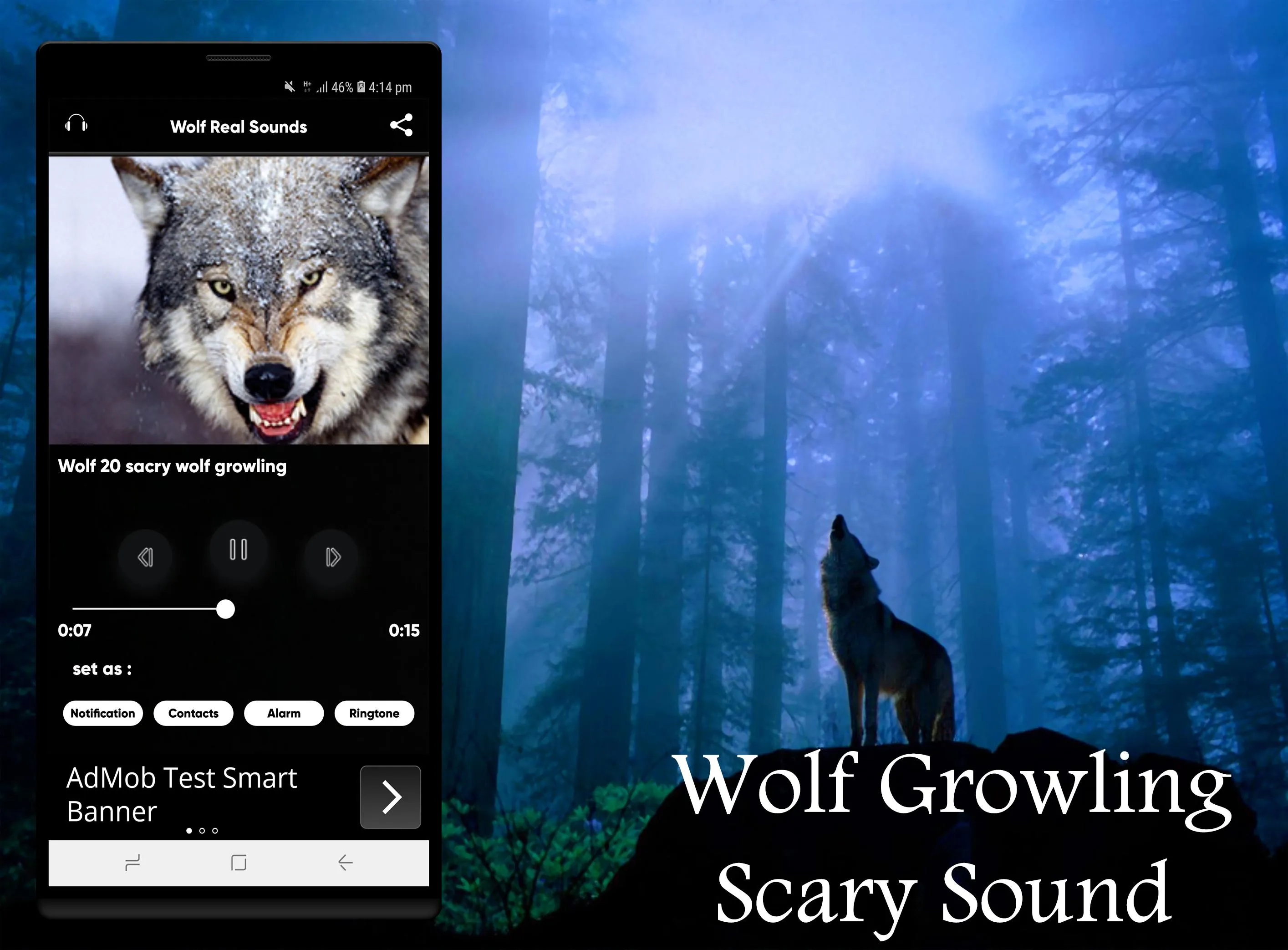 Wolf Sounds Ringtones | Indus Appstore | Screenshot