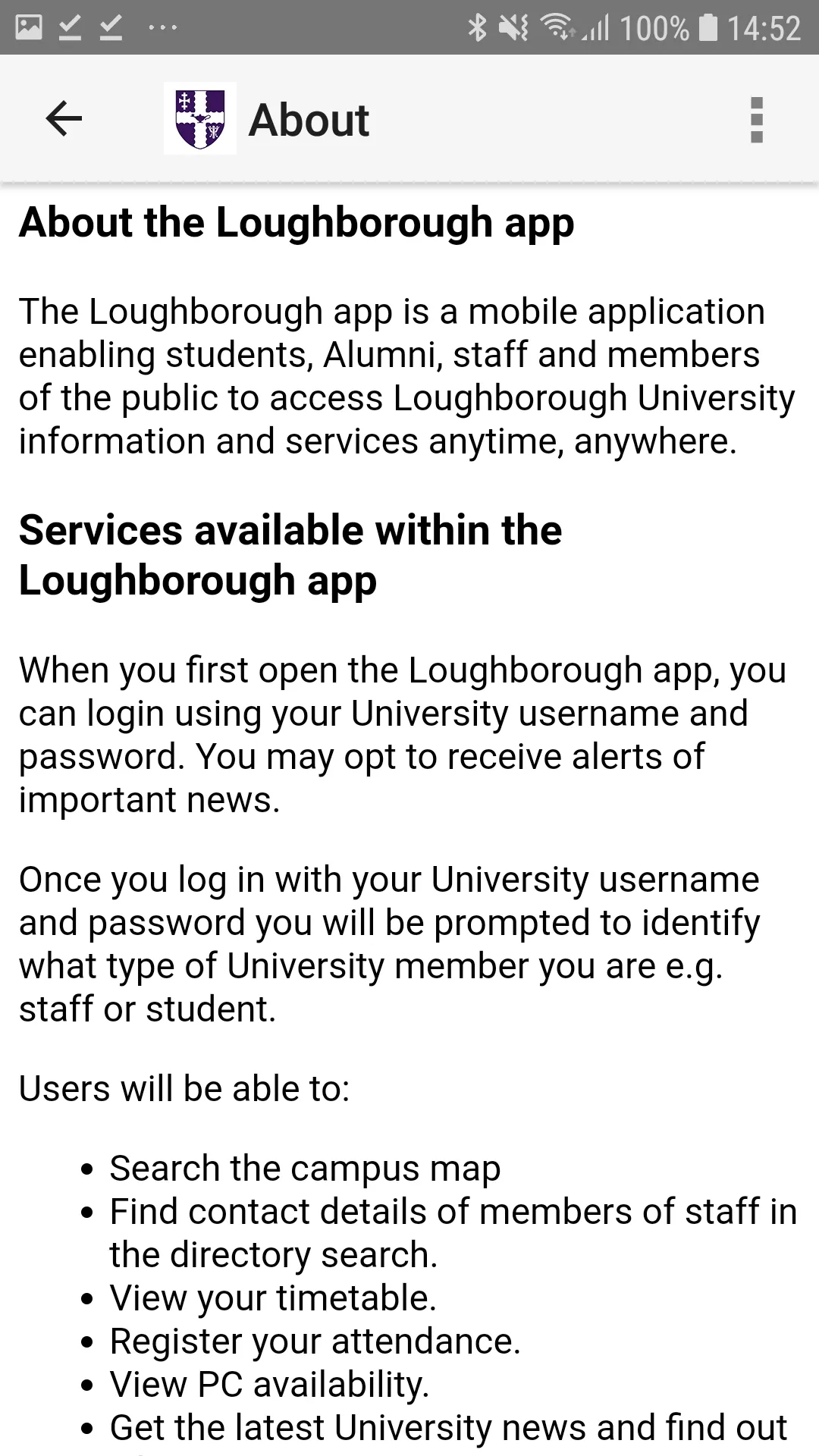 myLboro | Indus Appstore | Screenshot