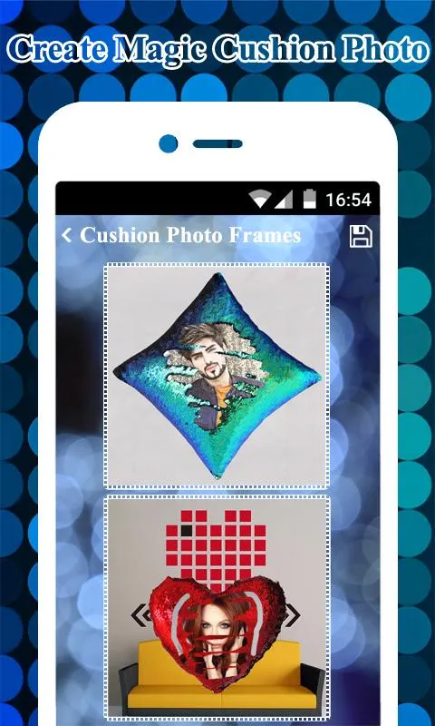 Sequin Magic Cushion Photo Fra | Indus Appstore | Screenshot