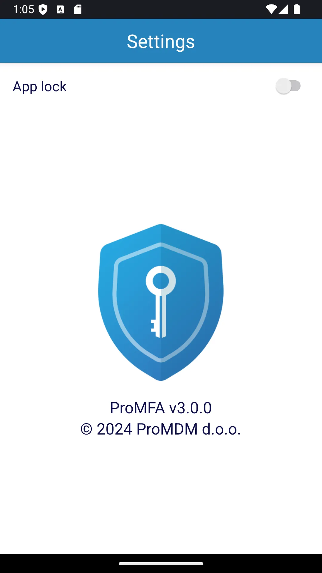 ProMFA Authenticator | Indus Appstore | Screenshot