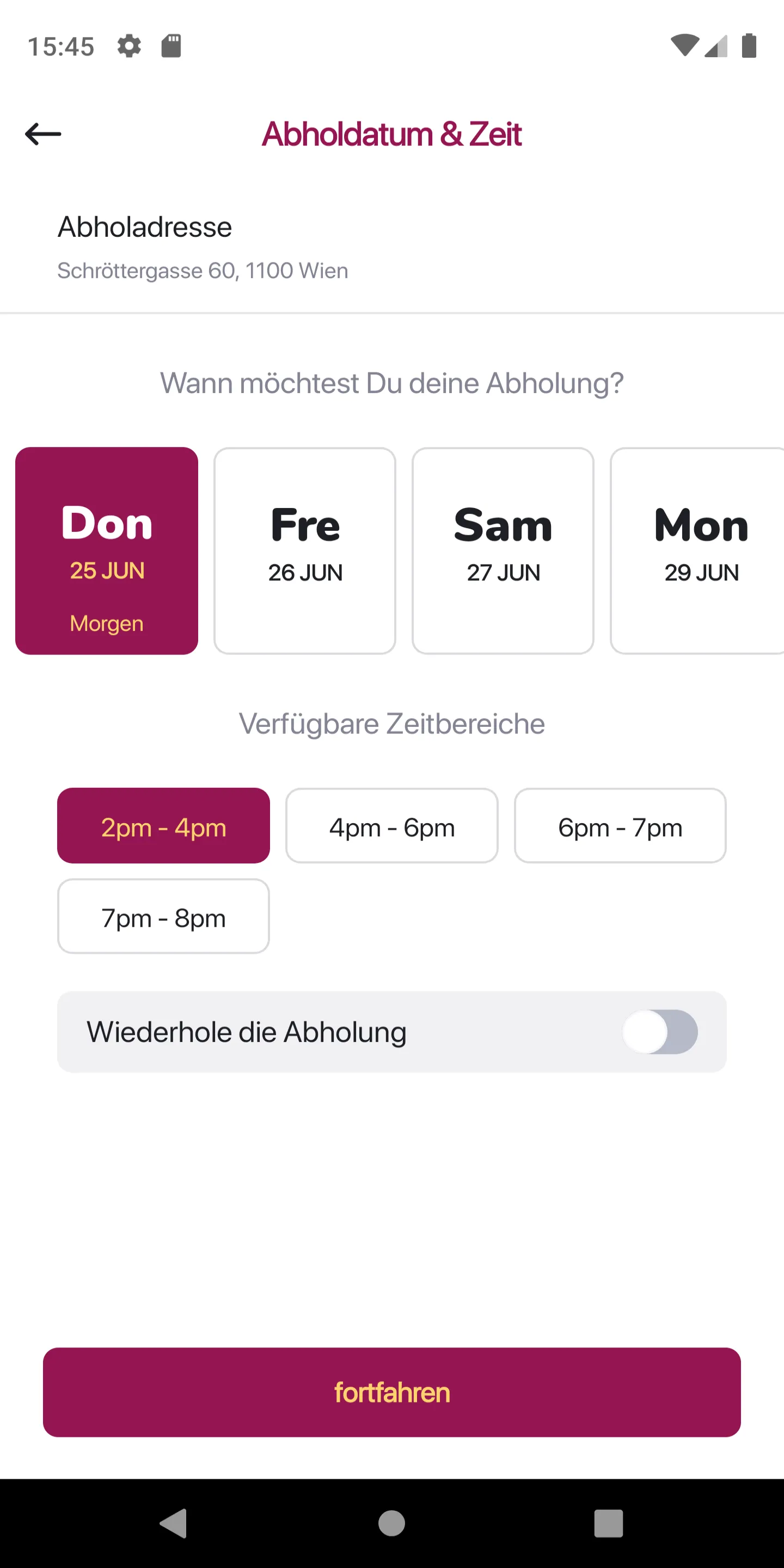 OS Textilreinigung | Indus Appstore | Screenshot