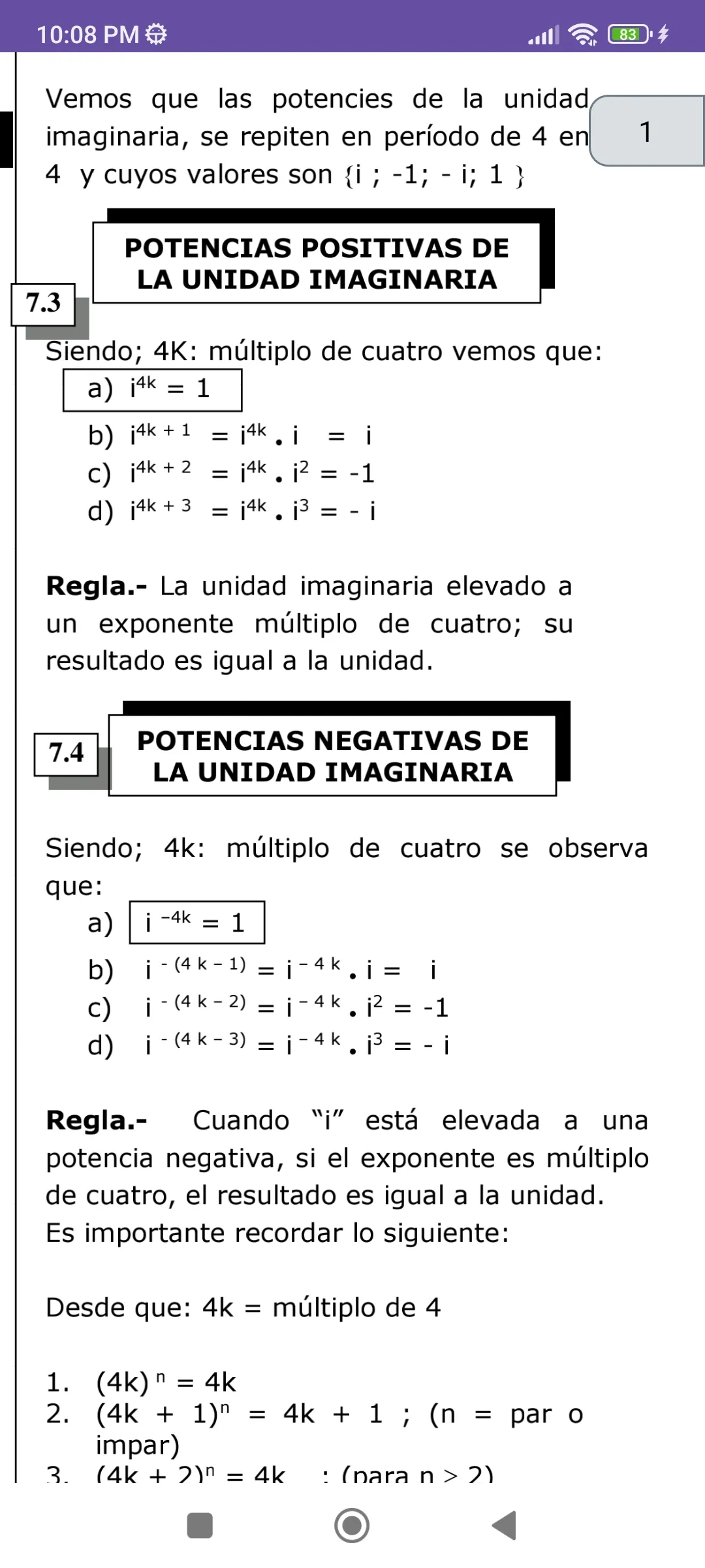 Álgebra Preuniversitario | Indus Appstore | Screenshot