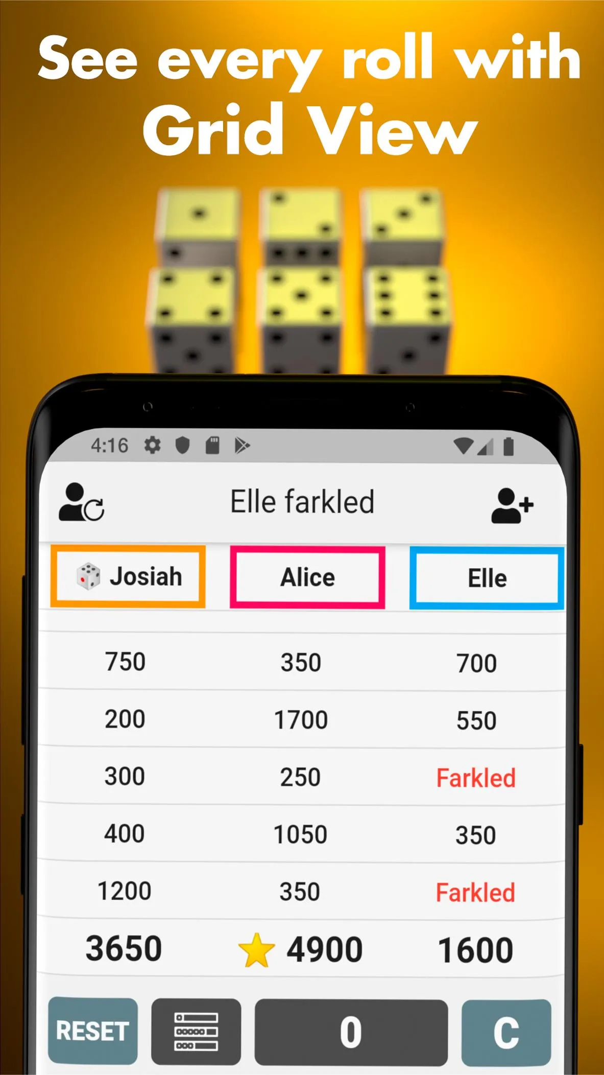 Farkle Scorekeeper | Indus Appstore | Screenshot