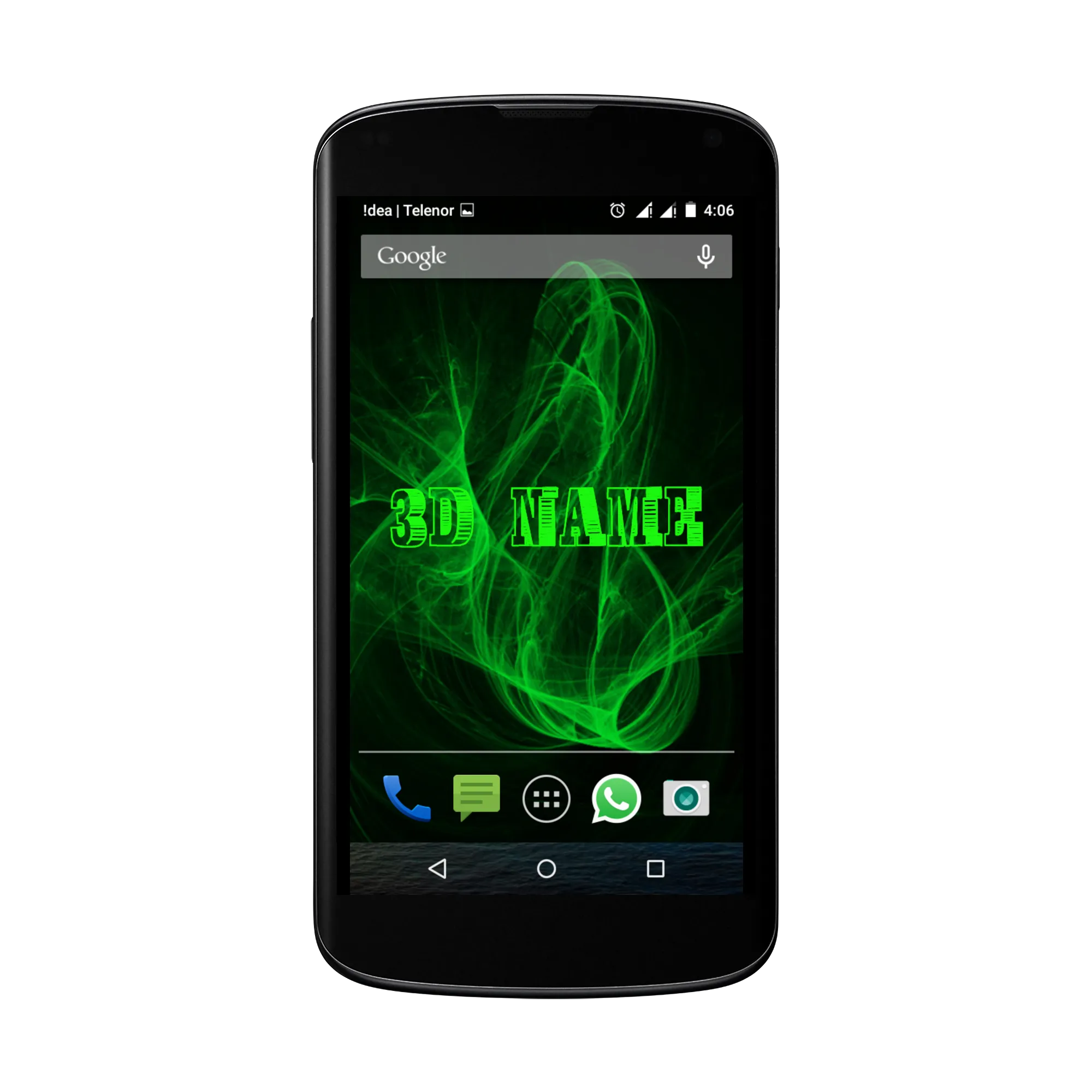 3D LED My Name Live Wallpaper | Indus Appstore | Screenshot