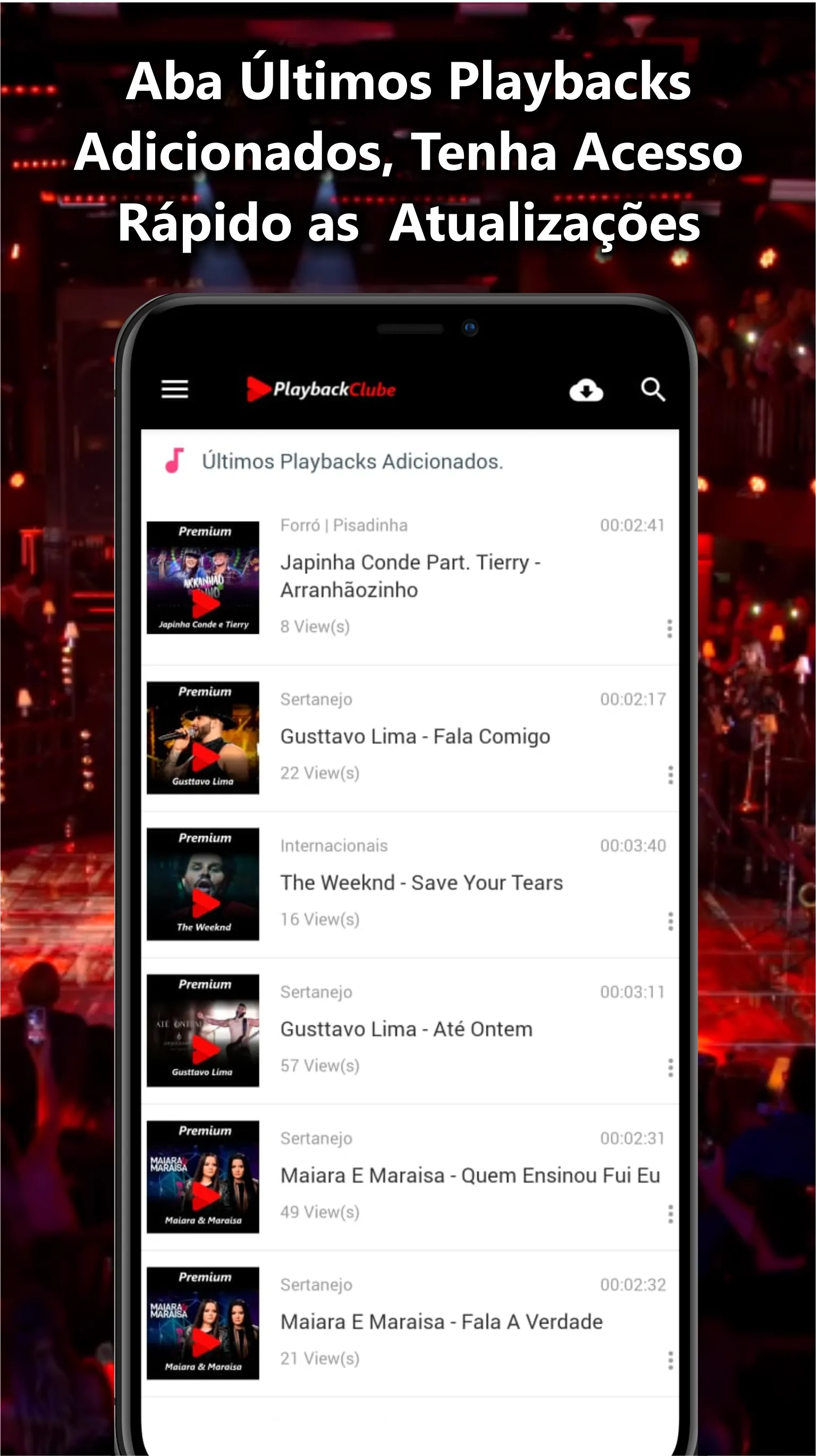 Playback Clube Backing Tracks | Indus Appstore | Screenshot