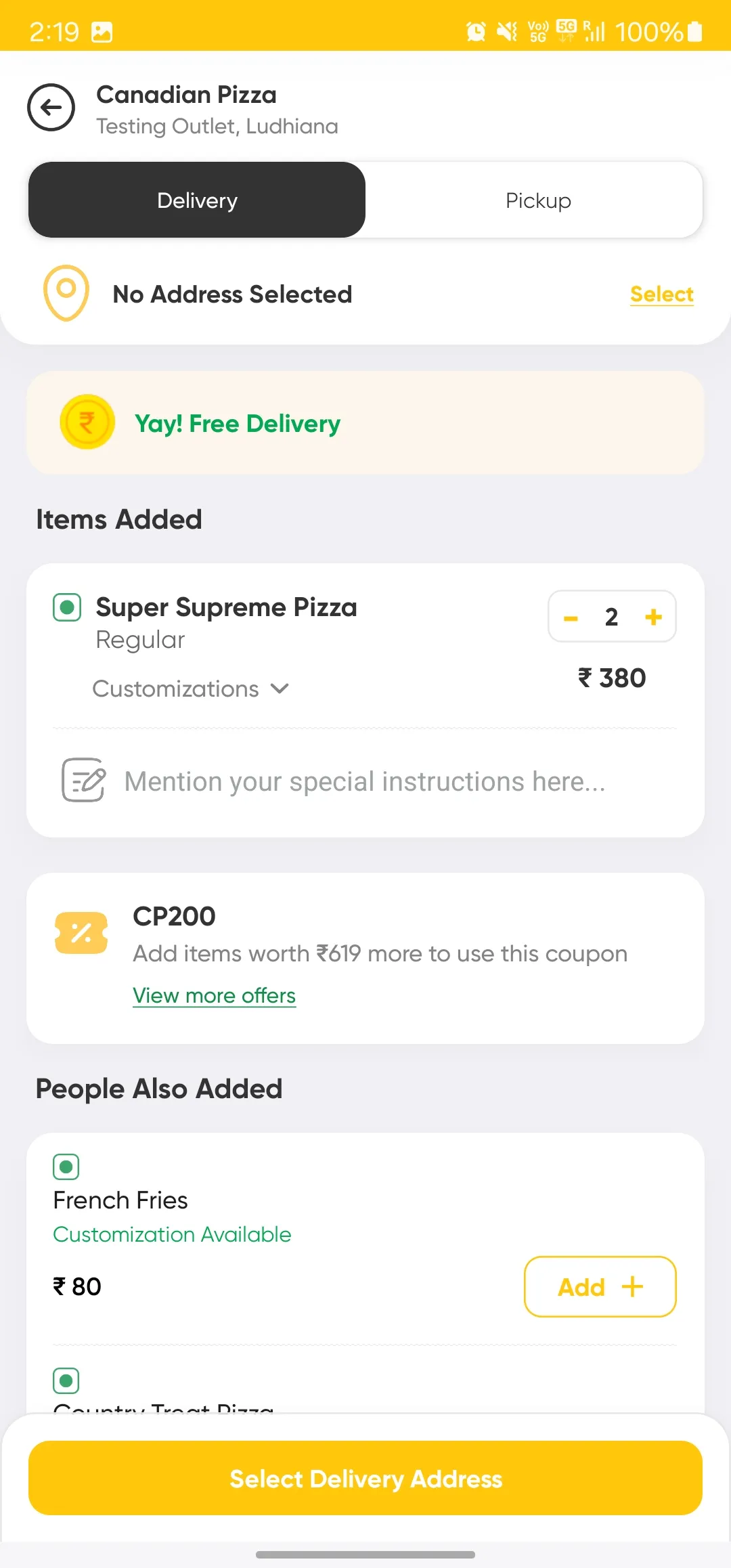 Canadian Pizza - Hot & Fresh | Indus Appstore | Screenshot