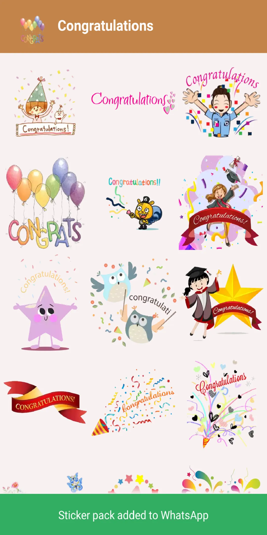 Stickers for all Occasions | Indus Appstore | Screenshot