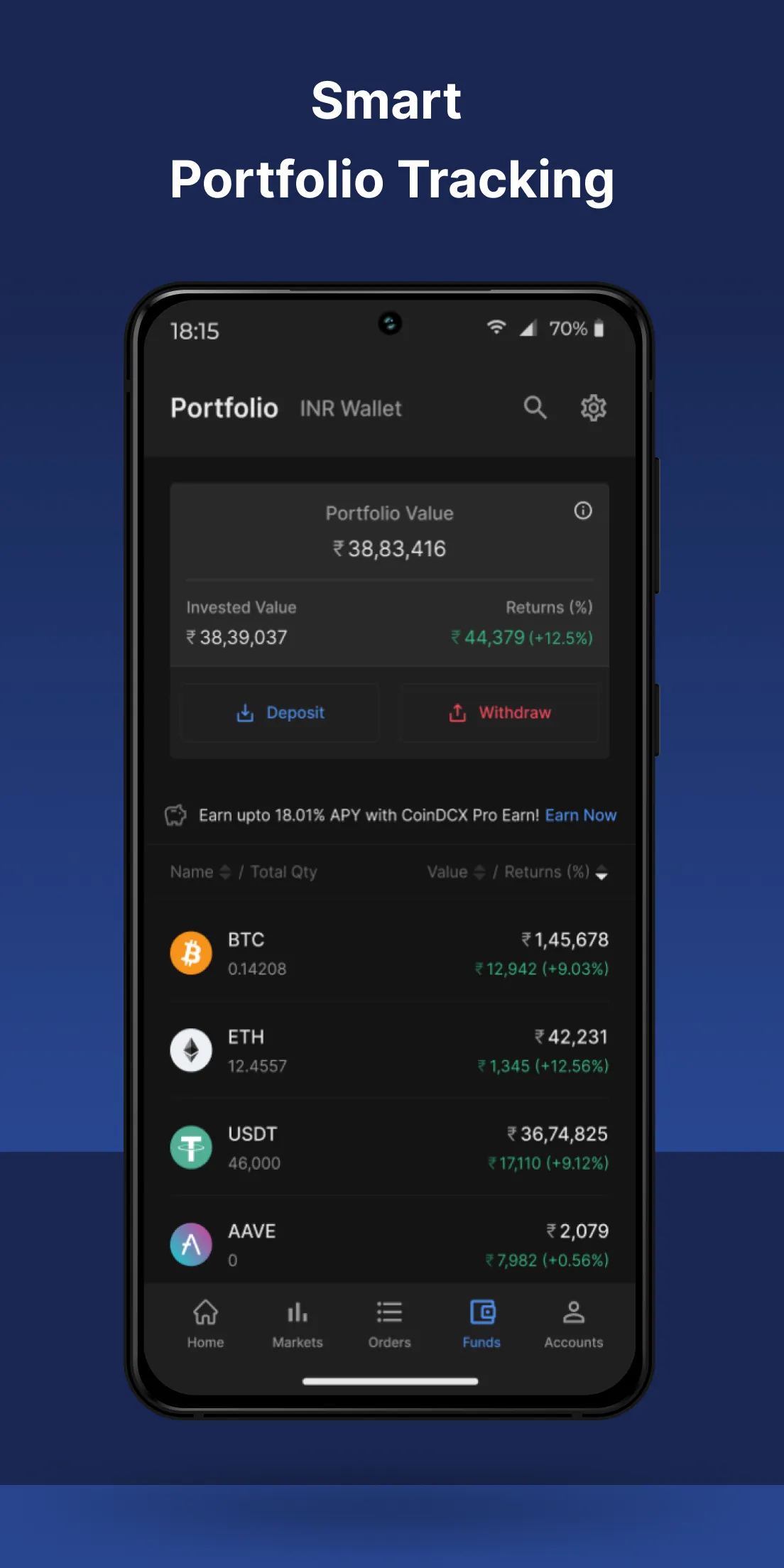 CoinDCX Pro: Crypto Trading | Indus Appstore | Screenshot