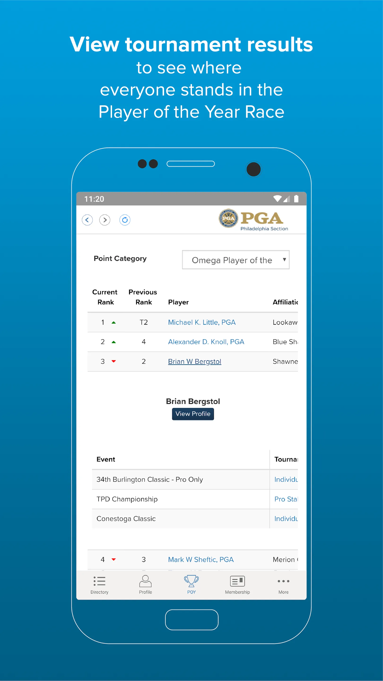 Philadelphia PGA Section | Indus Appstore | Screenshot