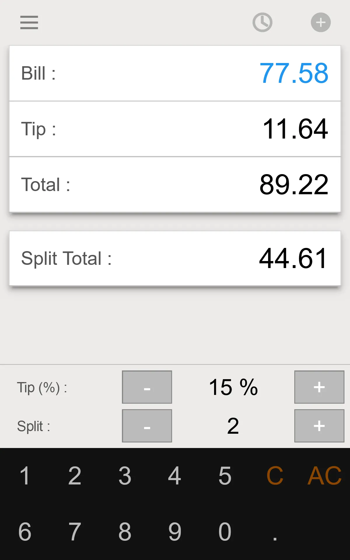 Tip Calculator - Split Bill | Indus Appstore | Screenshot