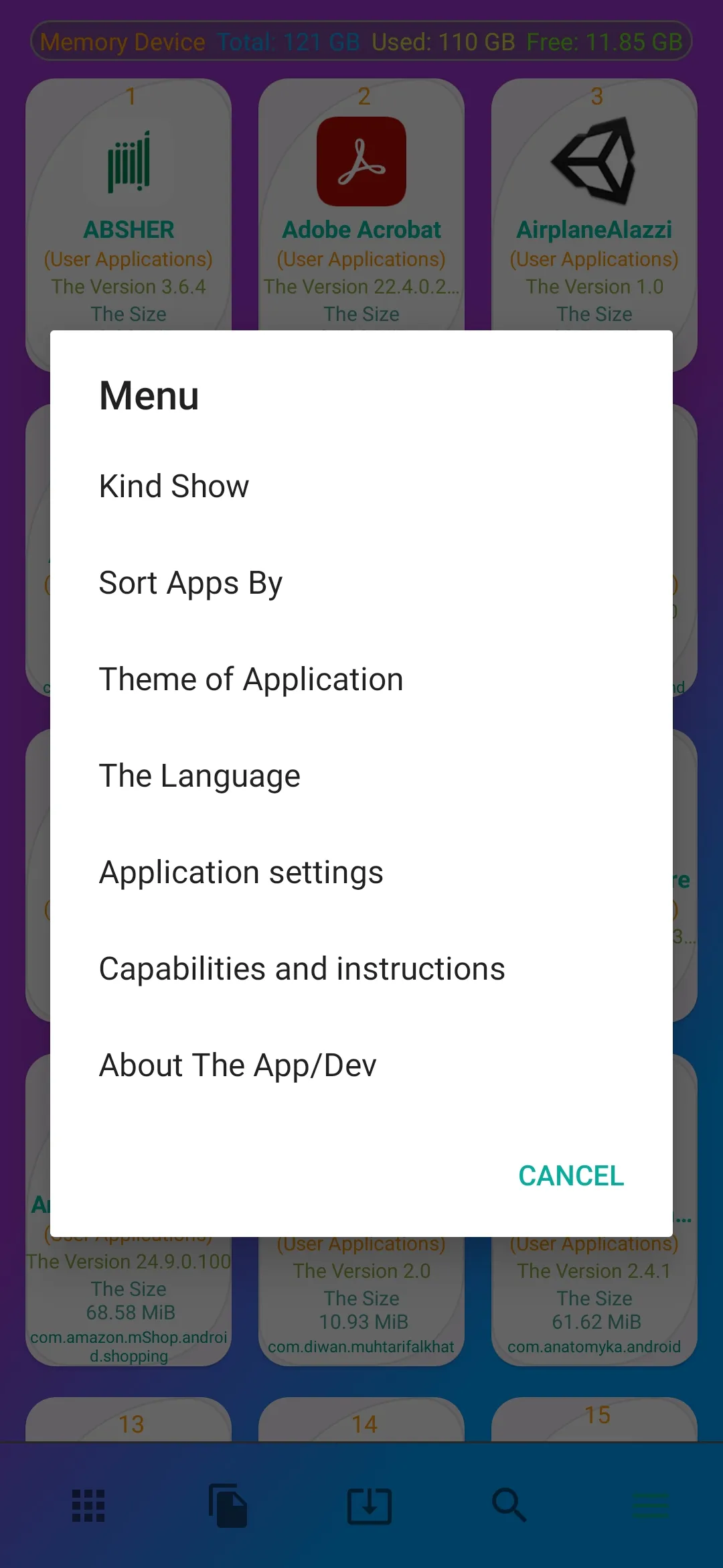 Applications Manager Share | Indus Appstore | Screenshot