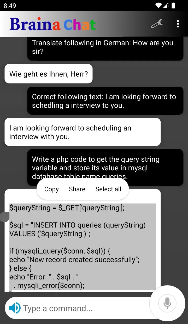 Braina AI Voice Chat | Indus Appstore | Screenshot