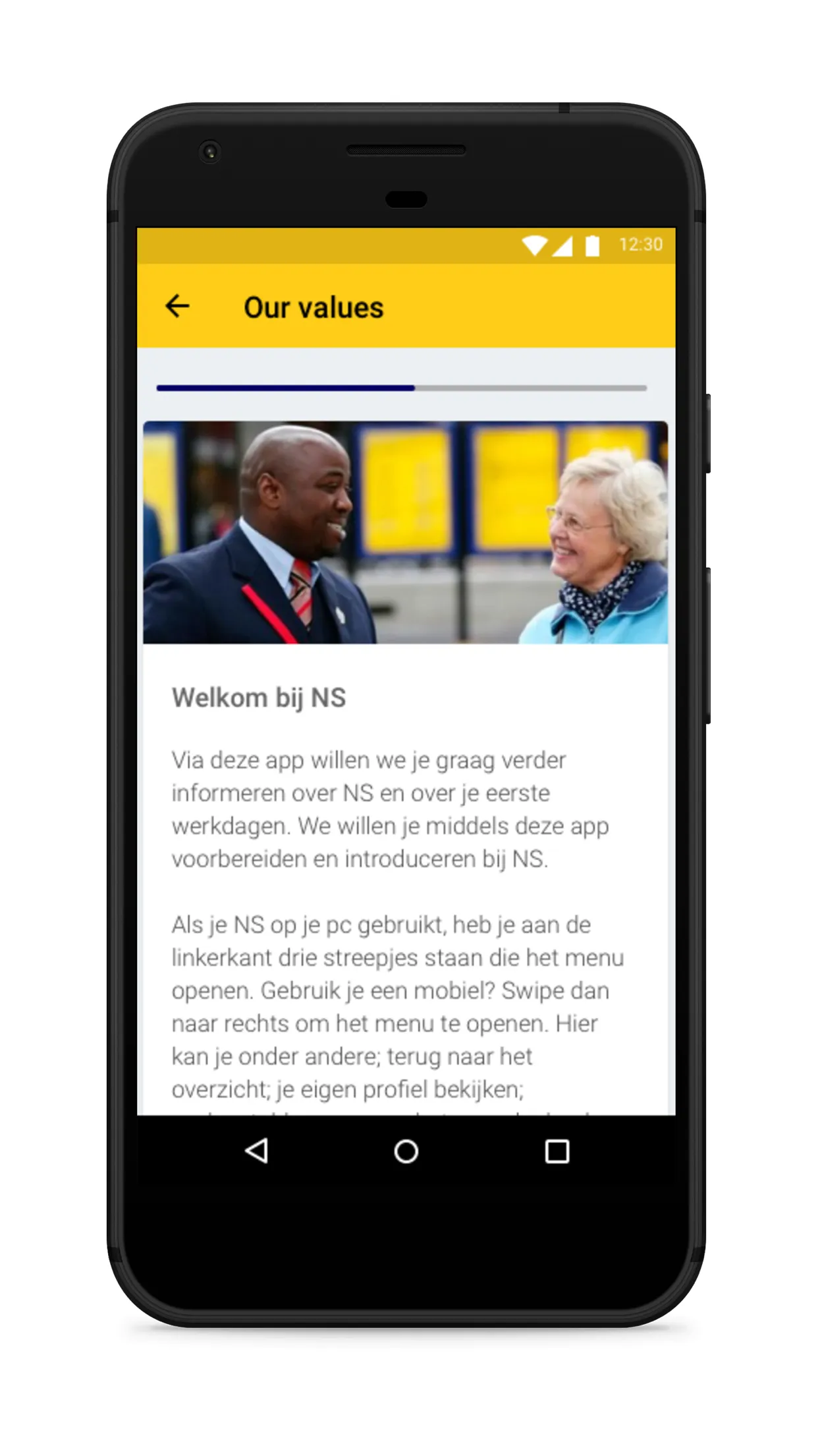 Welkom bij oNS | Indus Appstore | Screenshot