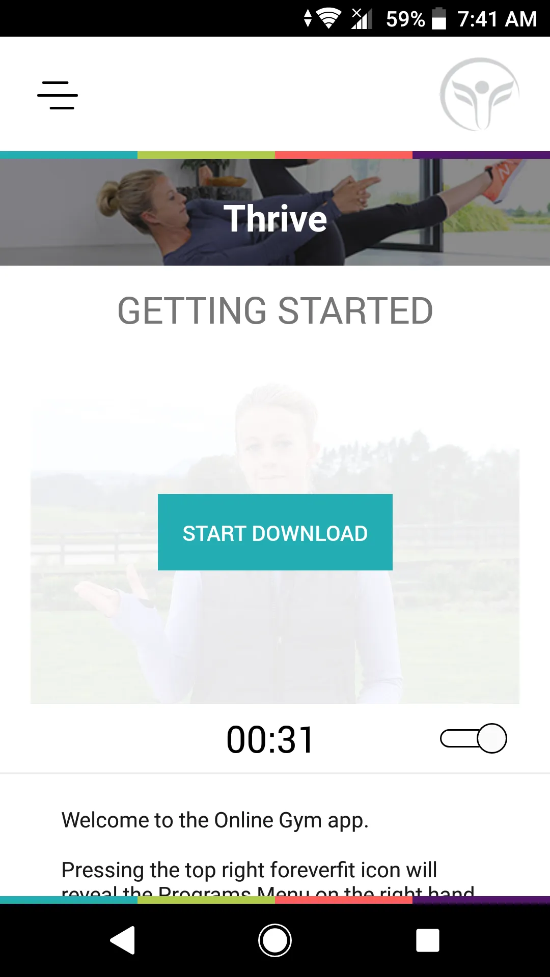 Online Gym by Foreverfit.tv | Indus Appstore | Screenshot