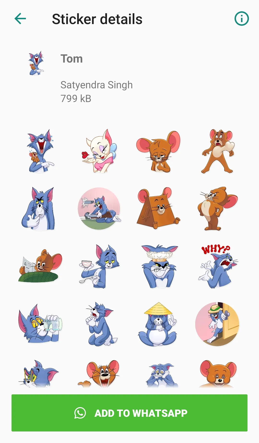 Cartoon Stickers for Whatsapp | Indus Appstore | Screenshot