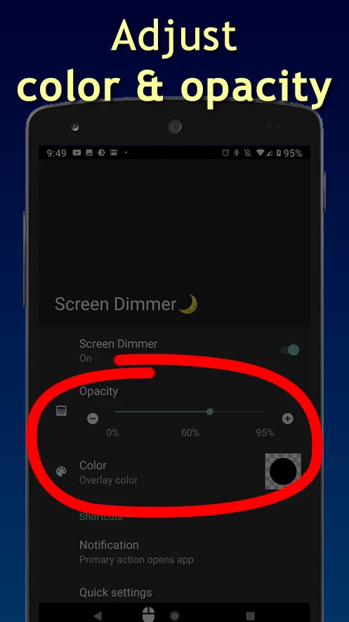 Screen & Notifications Dimmer | Indus Appstore | Screenshot