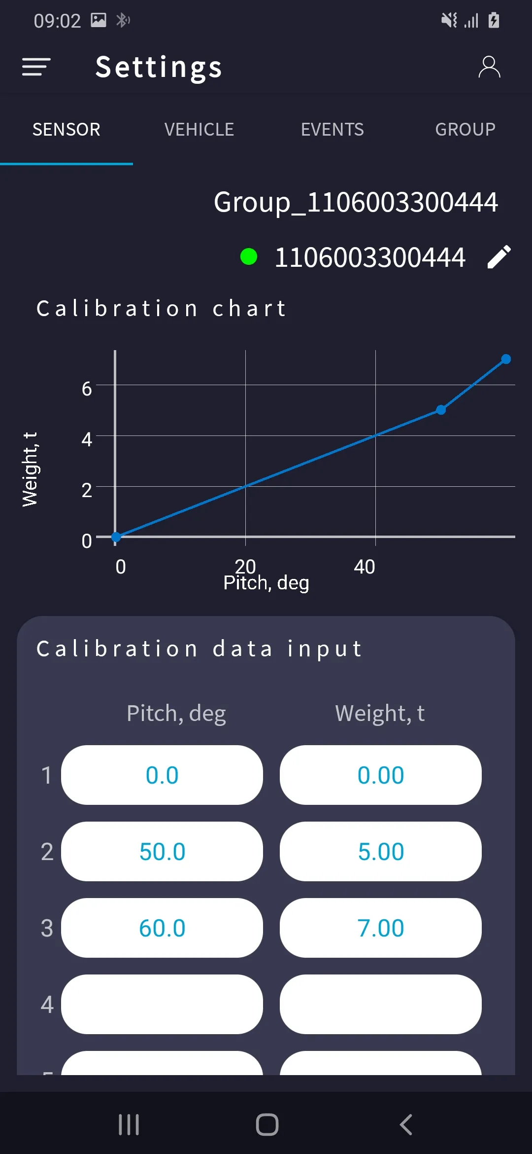 Axle load monitor | Indus Appstore | Screenshot