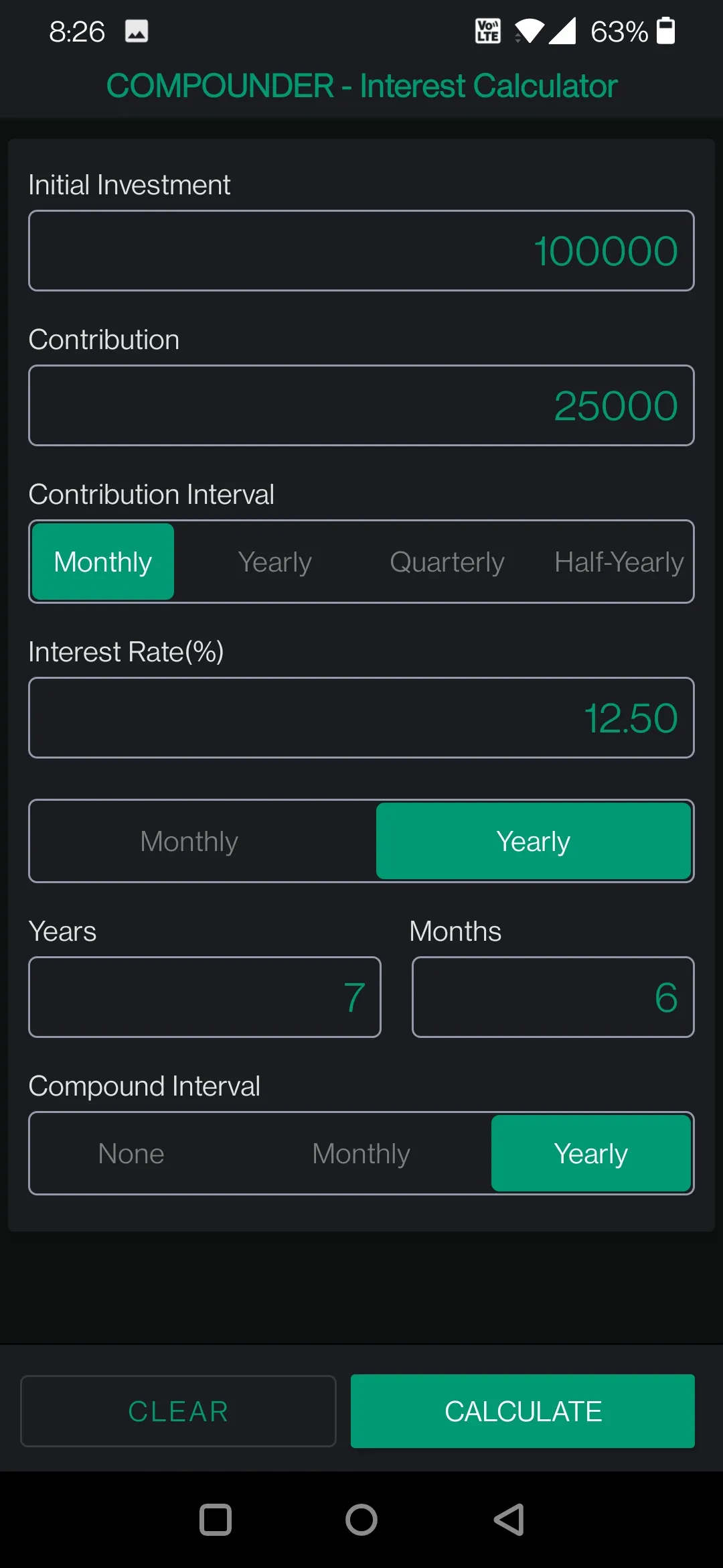 Compound Interest Calculator | Indus Appstore | Screenshot