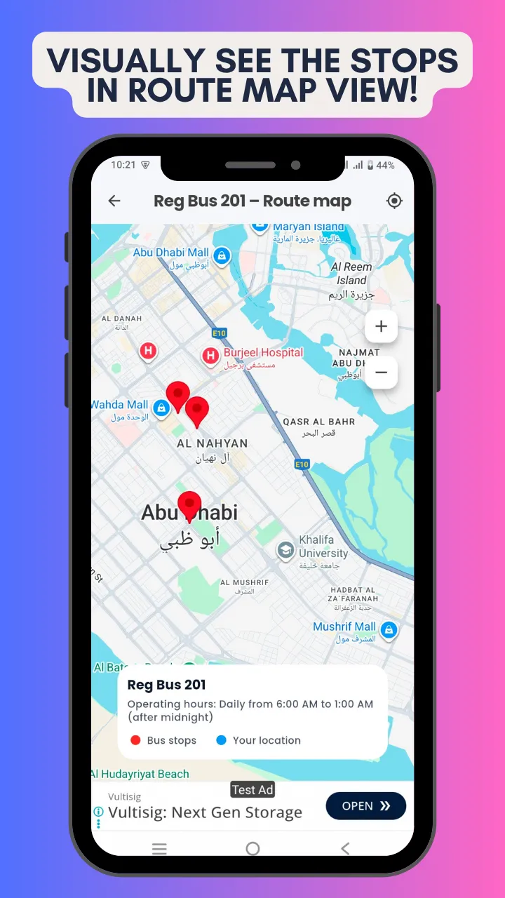 Abu Dhabi Bus Routes ~ Offline | Indus Appstore | Screenshot