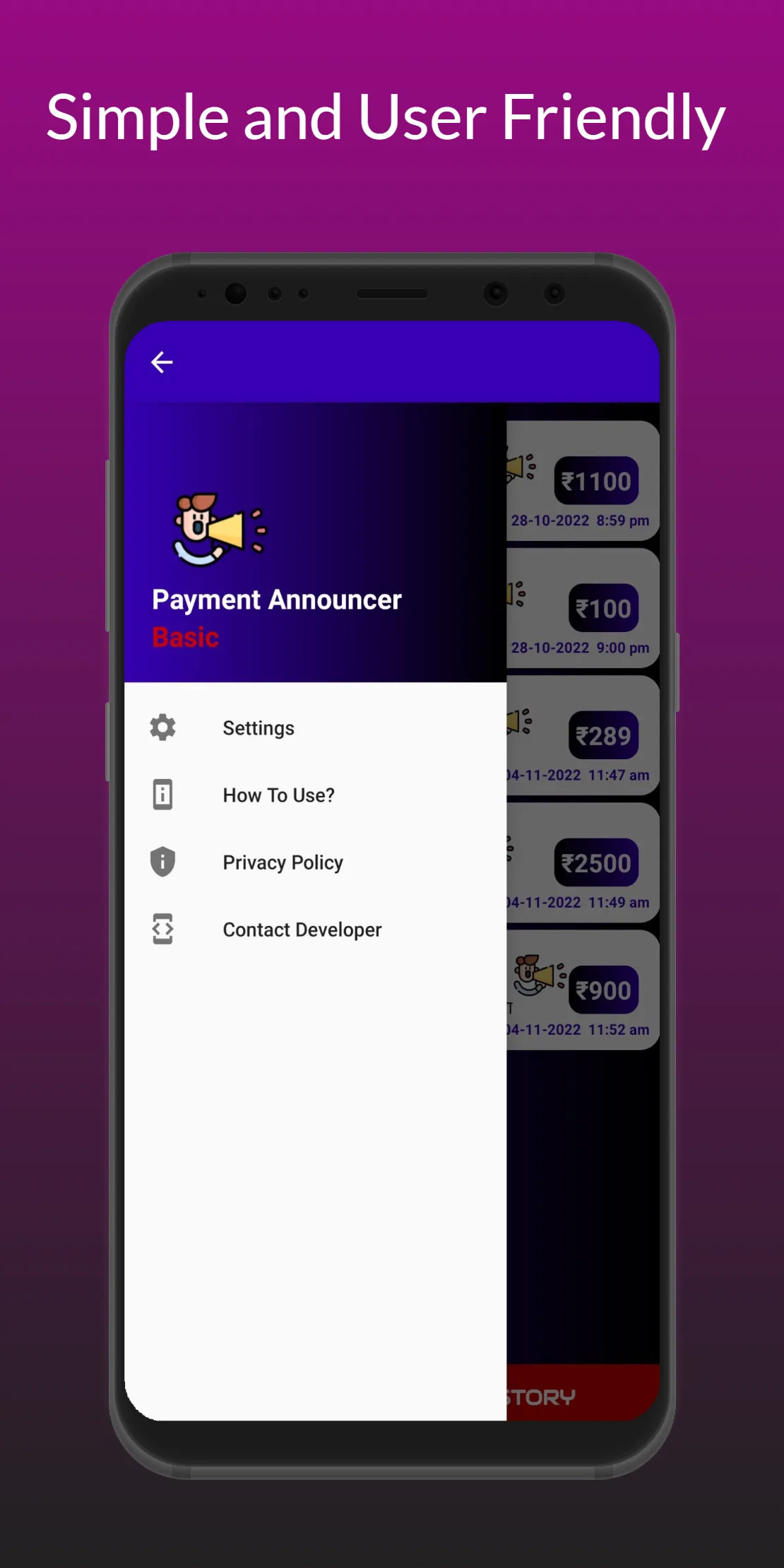 Payment Announcer App | Indus Appstore | Screenshot