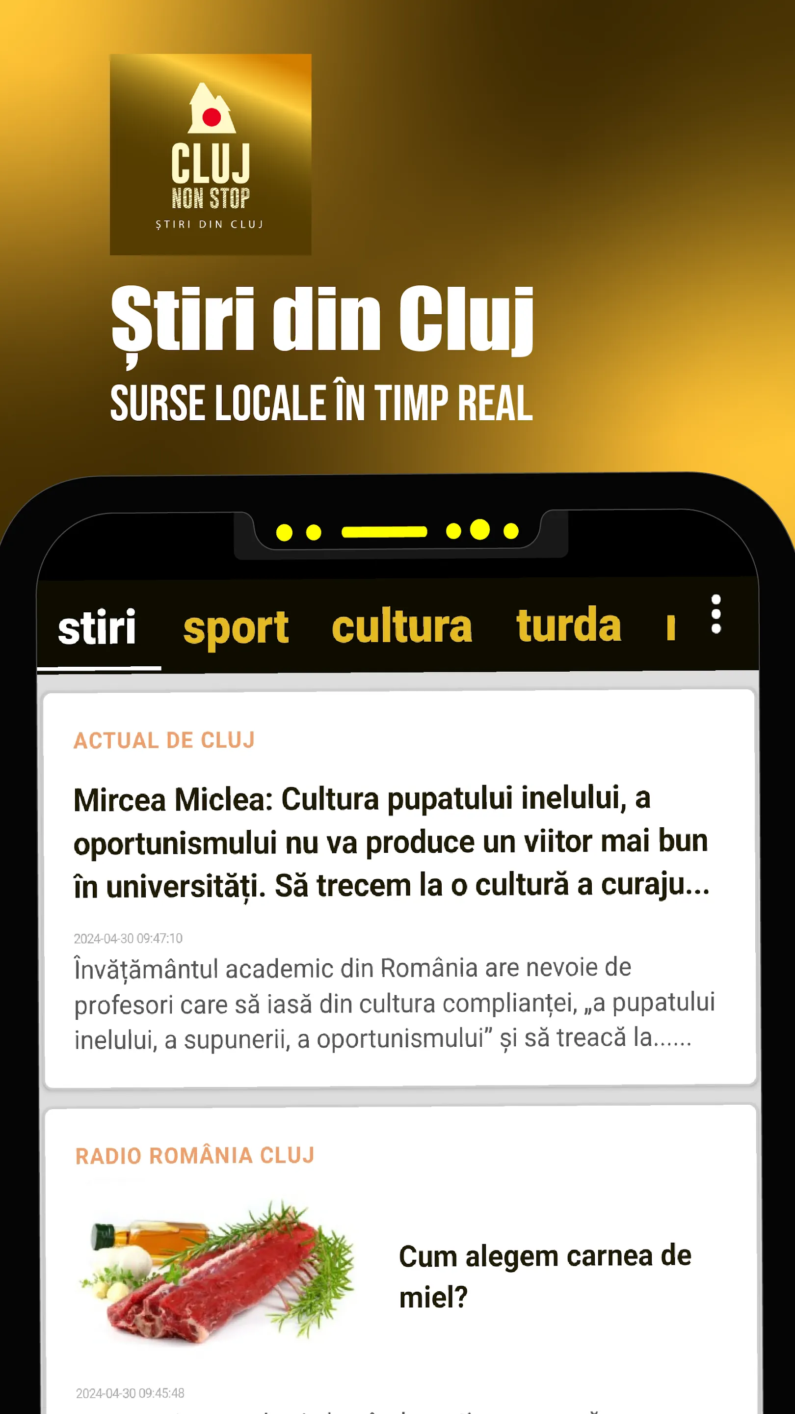 Cluj non-stop - Știri din Cluj | Indus Appstore | Screenshot