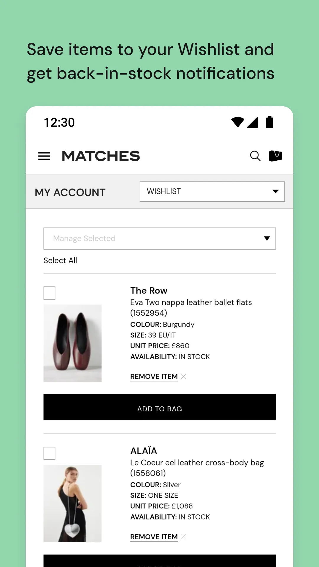 MATCHES: Luxury Fashion | Indus Appstore | Screenshot